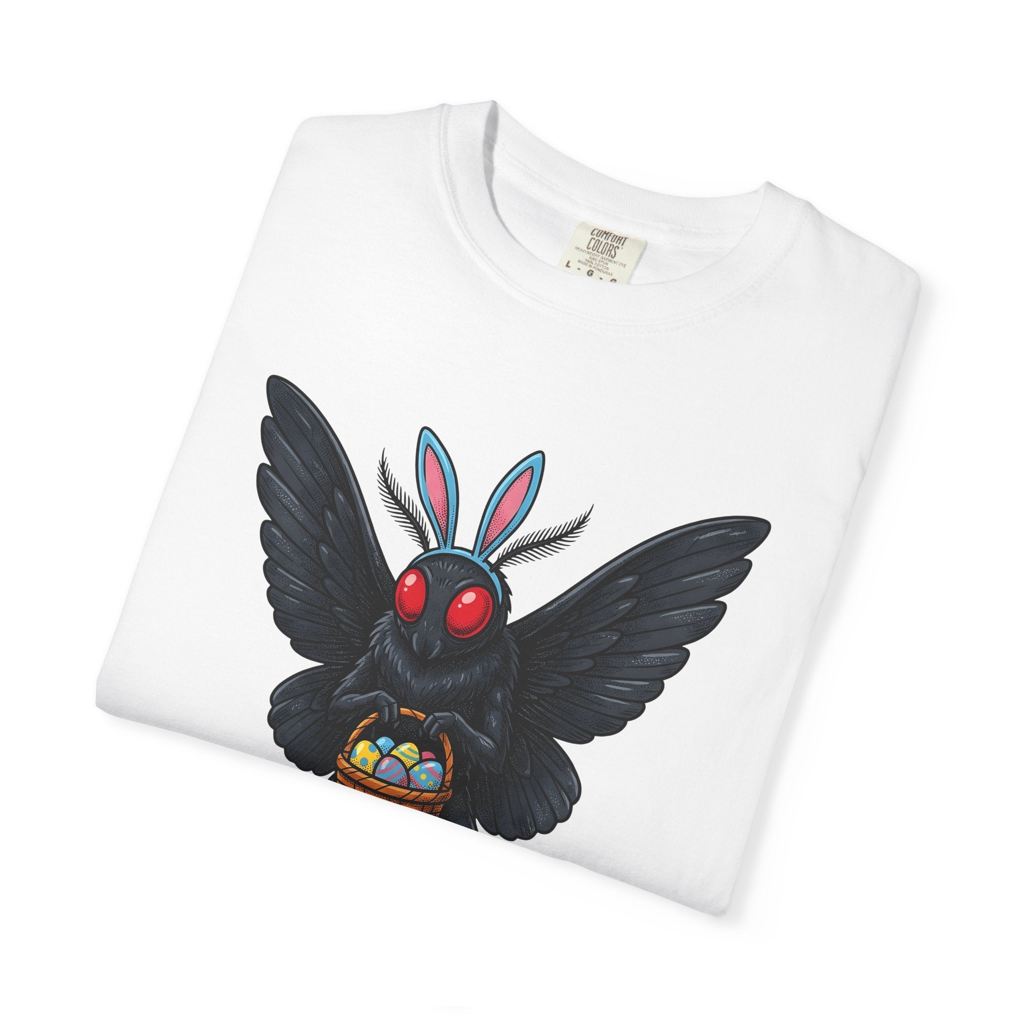 Mothman Costume Shirt Easter Cryptid Gift Women Cartoon Tee Mothman Costume T-Shirt Easter Fan Cryptid Graphic Tshirt Retro Easter Basket
