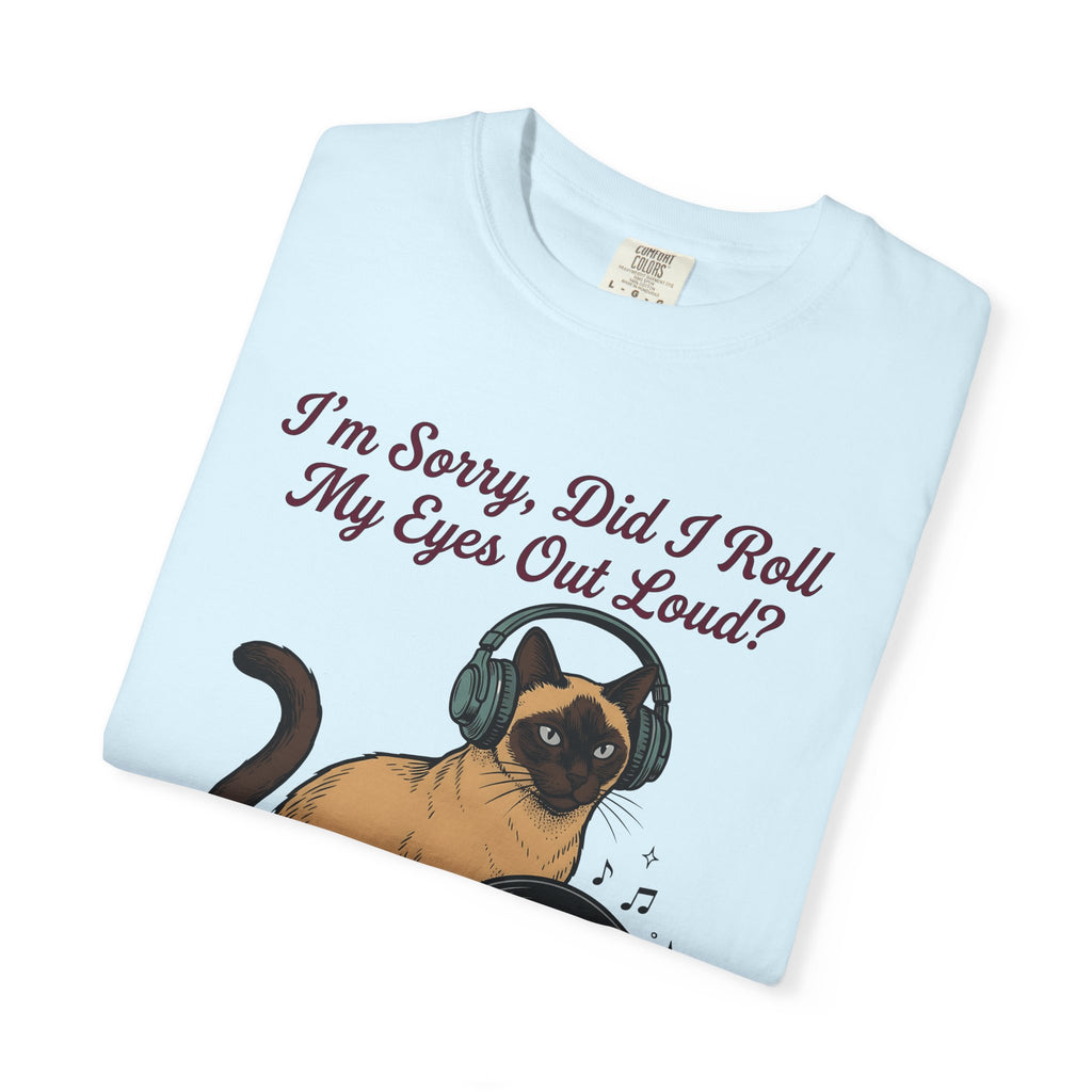 Siamese Pet Shirt Cat Gift Women Sound Gift Women Illustrative Tee Siamese Cat T-Shirt Cat Fan Feline Tshirt Audio Graphic Pop Art Music