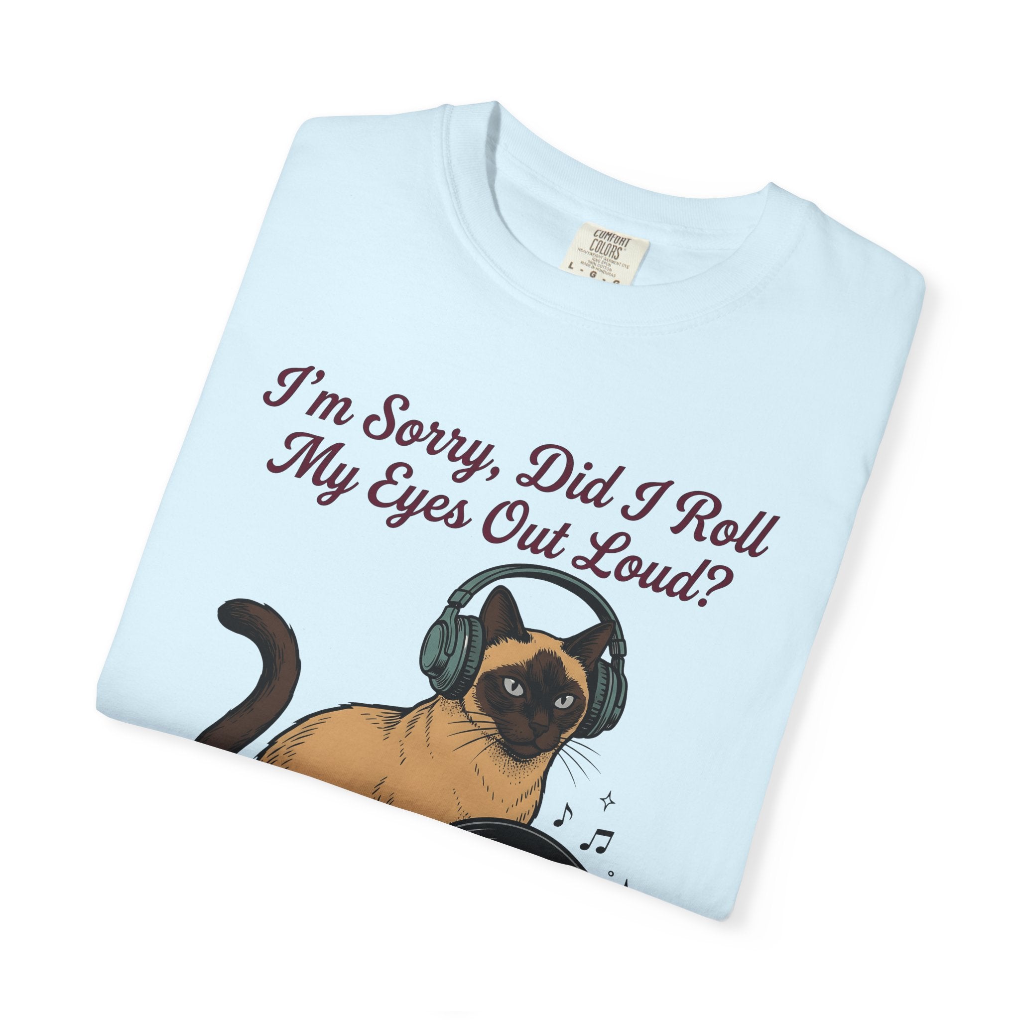 Siamese Pet Shirt Cat Gift Women Sound Gift Women Illustrative Tee Siamese Cat T-Shirt Cat Fan Feline Tshirt Audio Graphic Pop Art Music