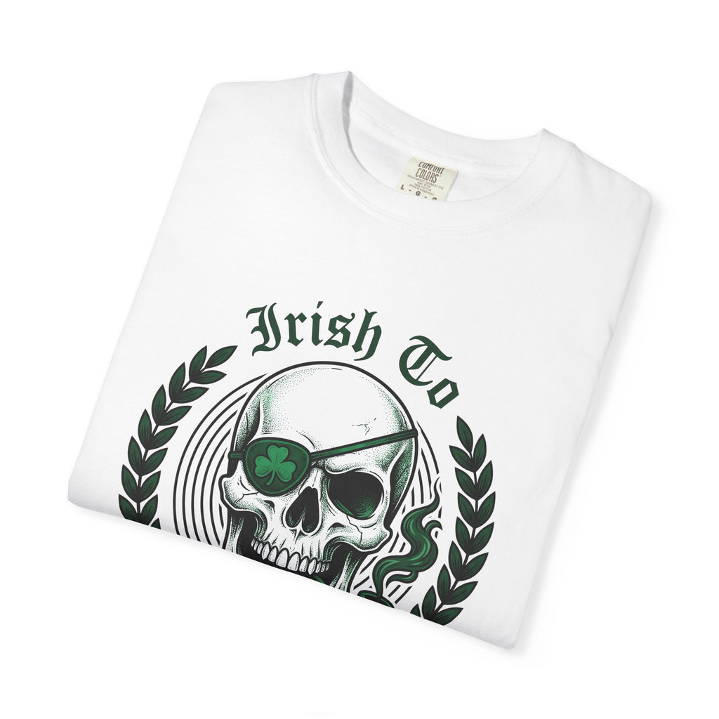 Skull Tobacco Shirt St Patrick's Day Skull Face Gift Women Traditional Tee Chewing Tobacco T-Shirt Shamrock Fan Vintage Tshirt Skull Graphic