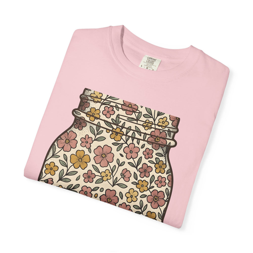 Flower Jar Shirt Easter Blossoms Gift Women Hippie Tee Vase T-Shirt Spring Fan Bohemian Tshirt Floral Graphic Retro Garden Flowers Tshirt