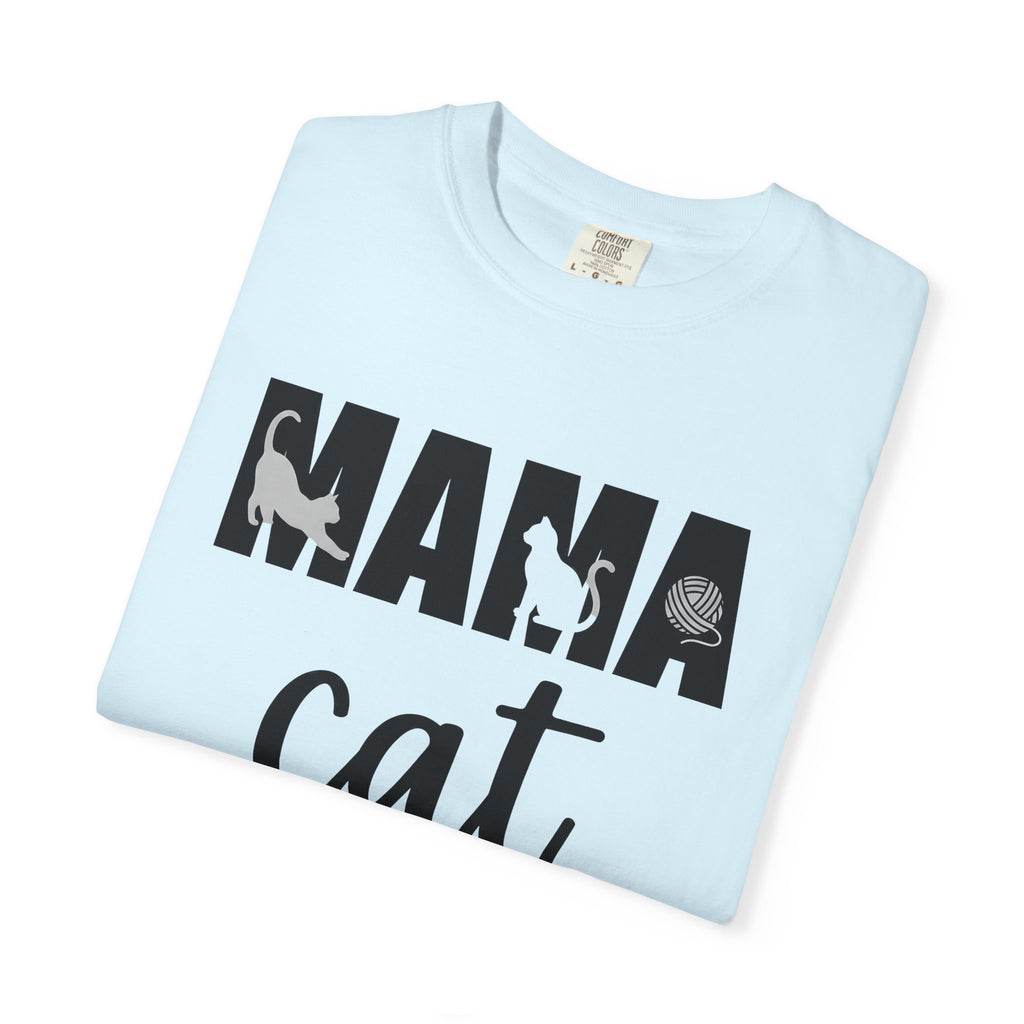 Cat Silhouette Shirt Cat Mom Pet Gift Women Bold Tee Kitten T-Shirt Cat Lady Fan Feline Tshirt Animal Graphic Minimalist Yarn Tshirt