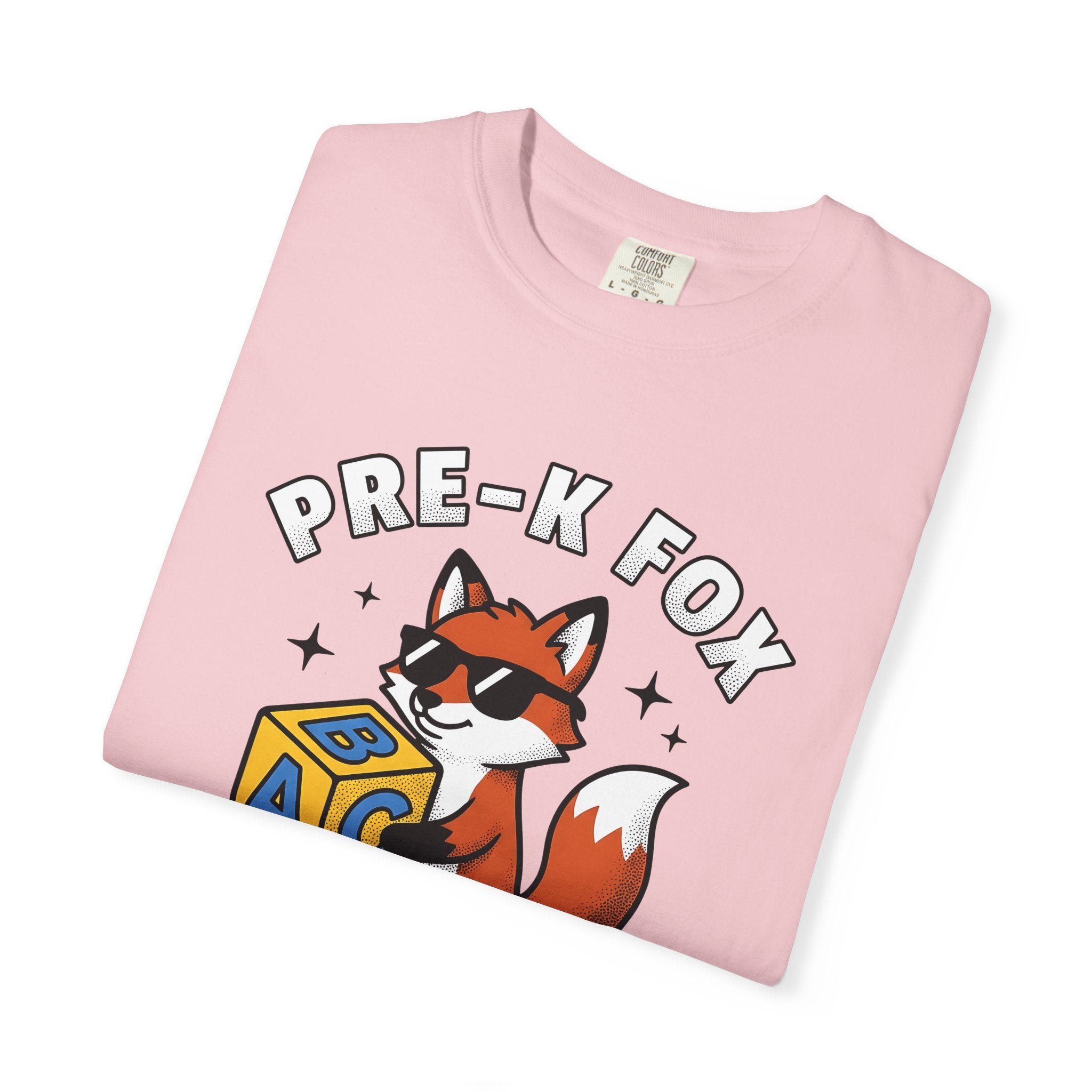 Fox Sunglasses Shirt Teacher Preschool Gift Women Cartoon Tee Shades T-Shirt Educator Enthusiast Comic Tshirt Kindergarten Graphic Retro Abc