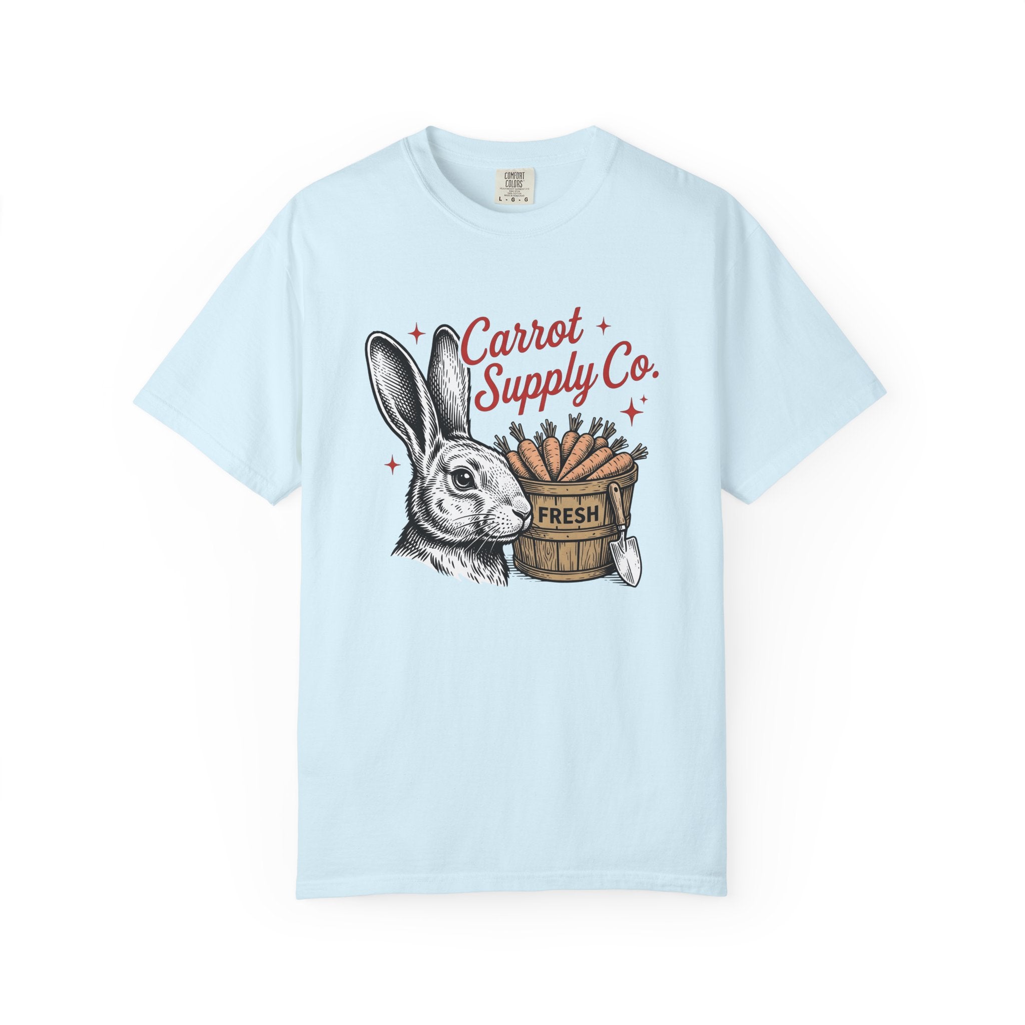 Bunny Carrot Shirt Easter Critters Gift Women Old School Tee Rabbit T-Shirt Easter Fan Vintage Tshirt Creature Graphic Line Art Tub Tshirt