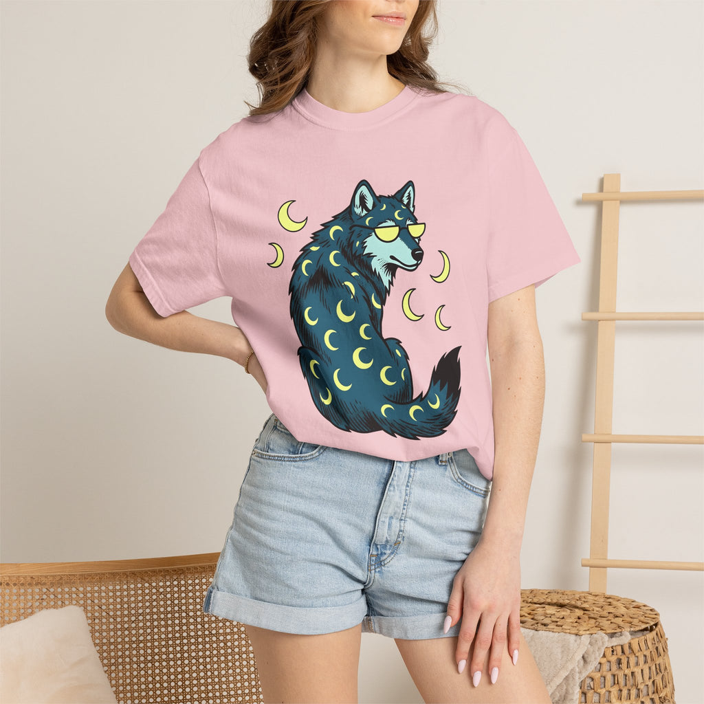 Wolf Drawing Shirt St Valentines Day Nature Gift Women Line Art Tee Wolf T-Shirt Valentine Fan Linework Tshirt Wildlife Graphic Classic