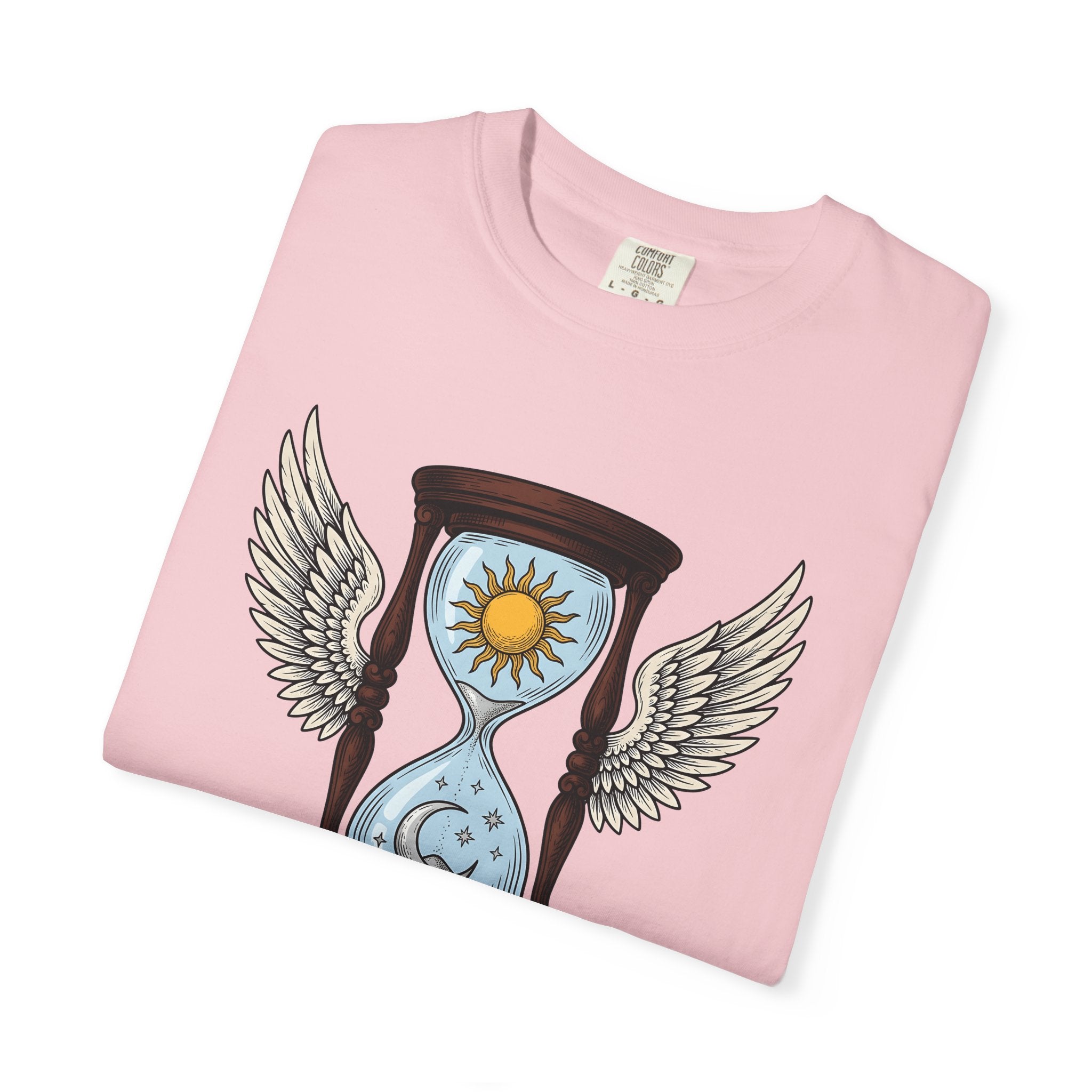 Feathered Timer Shirt Boho Chic Astrology Gift Women Tribal Tee Clock T-Shirt Bohemian Enthusiast Primitive Tshirt Zodiac Graphic Retro