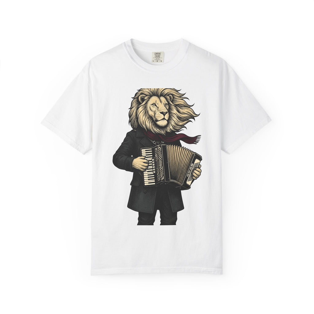 Lion Entertainer Shirt Animals Audio Gift Women Antique Tee Lion Tamer T-Shirt Wildlife Fan Vintage Tshirt Sound Graphic Cartoon Button