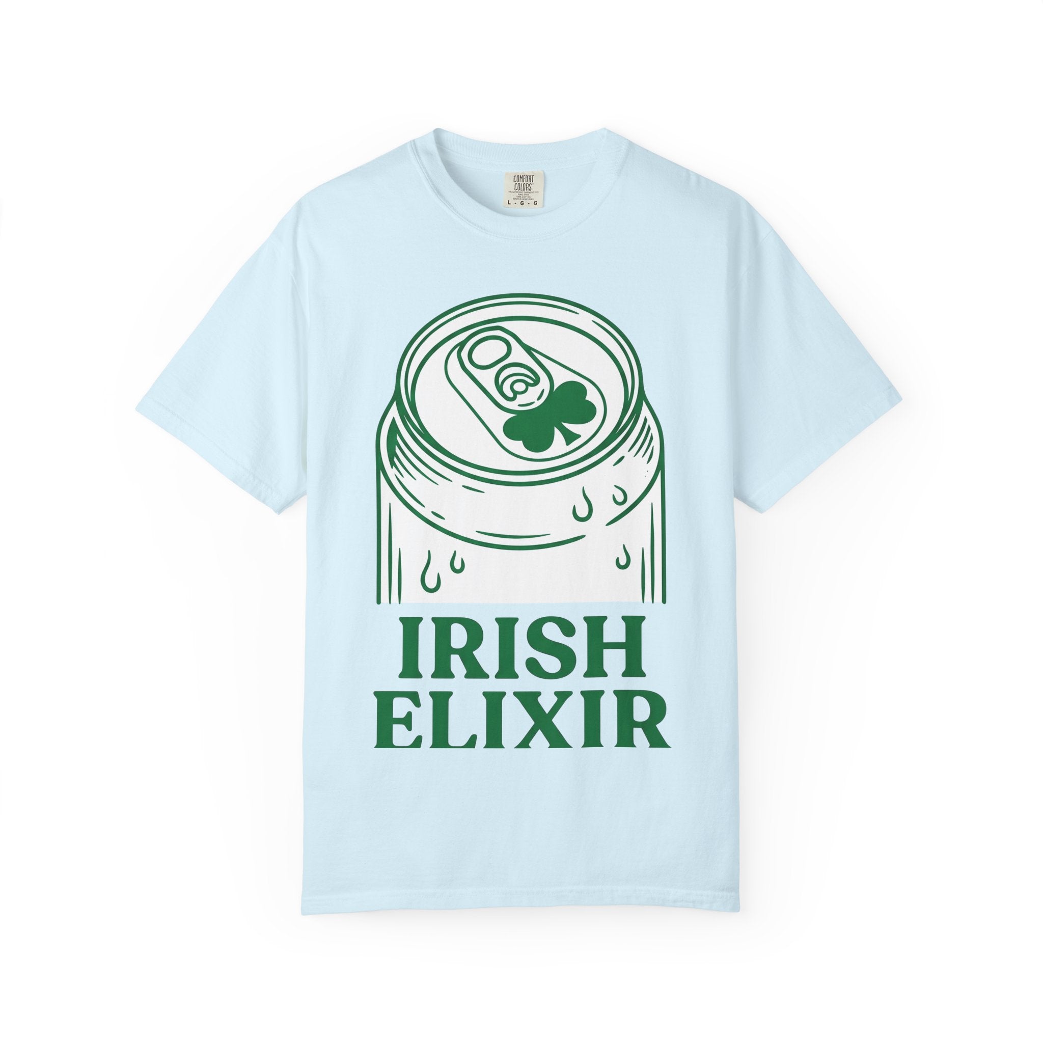 Beer Can Shirt St Patrick's Day Lager Gift Women Sketch Tee Can T-Shirt Patrick's Day Fan Illustrated Tshirt Pilsner Graphic Hand Drawn