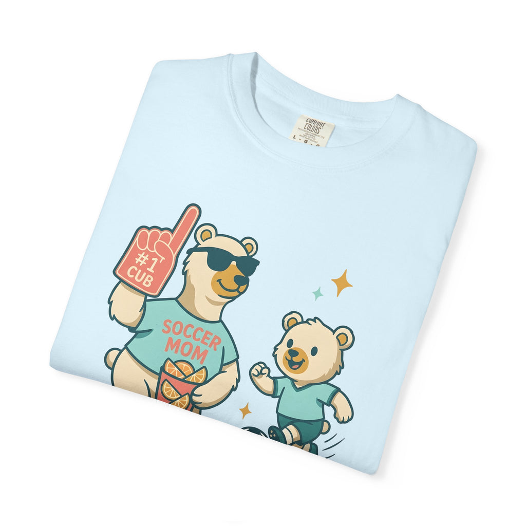 Bear Clan Shirt Moms Exercise Gift Women Sweet Tee Clan T-Shirt Mom Enthusiast Cute Tshirt Fitness Graphic Illustrated Soccer Ball Tshirt