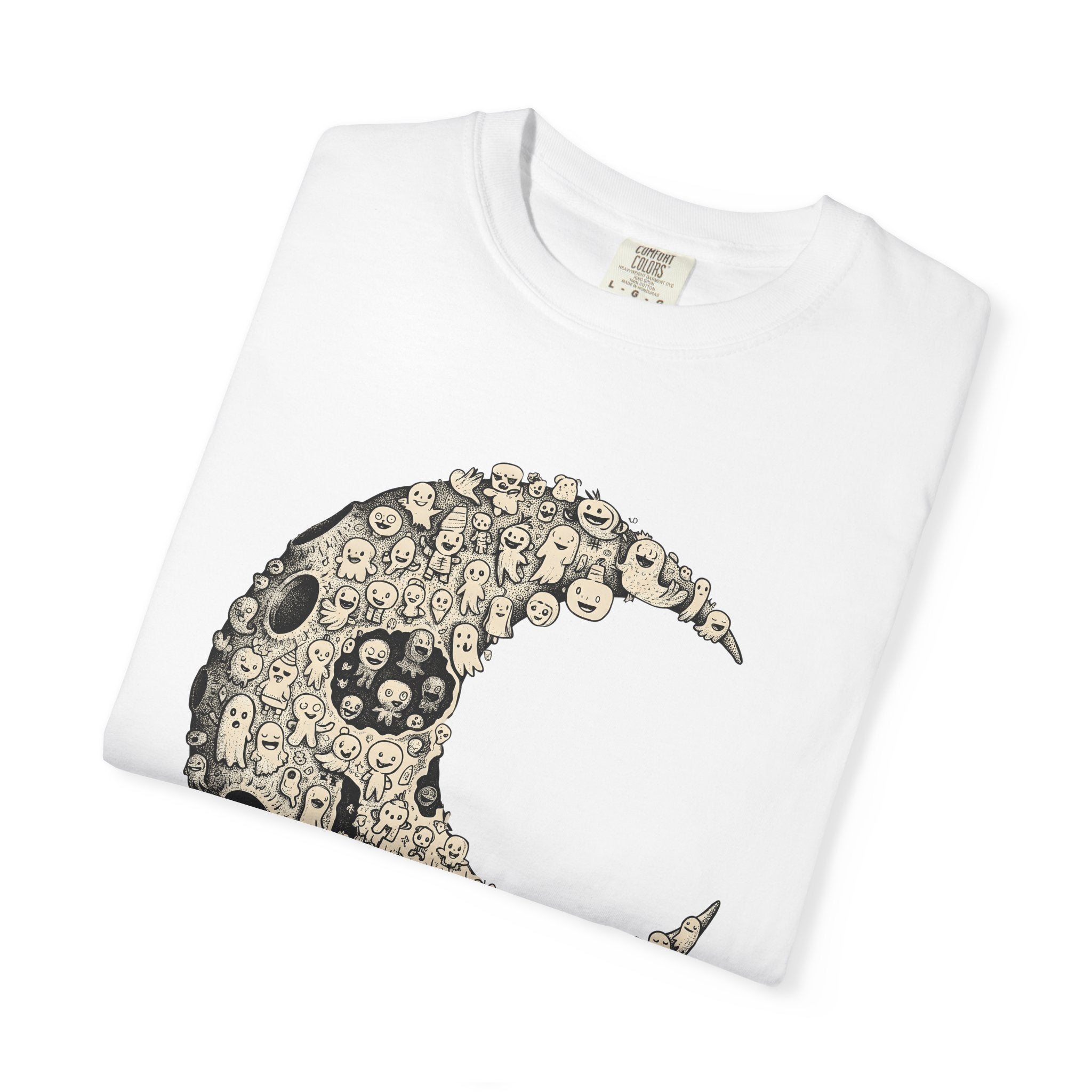 Crescent Moon Shirt Boho Chic Zodiac Gift Women Rustic Tee Lunar T-Shirt Bohemian Enthusiast Vintage Tshirt Astrology Graphic Sketch
