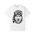 Husky Raccoon Shirt Dog Animals Gift Women Sketch Tee Raccoon Dog T-Shirt Dog Fan Wildlife Graphic Tshirt Retro Knot Tshirt