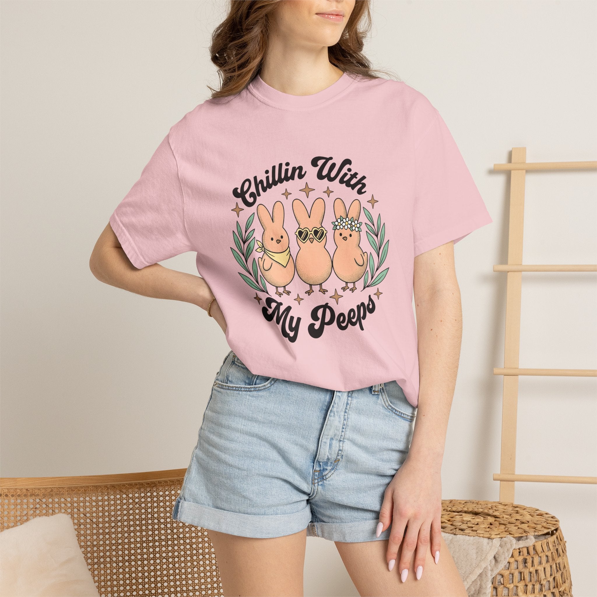 Rabbit Crew Shirt Easter Buddies Gift Women Kawaii Tee Bunny T-Shirt Easter Fan Cute Tshirt Friends Graphic Vintage Twinkles Tshirt