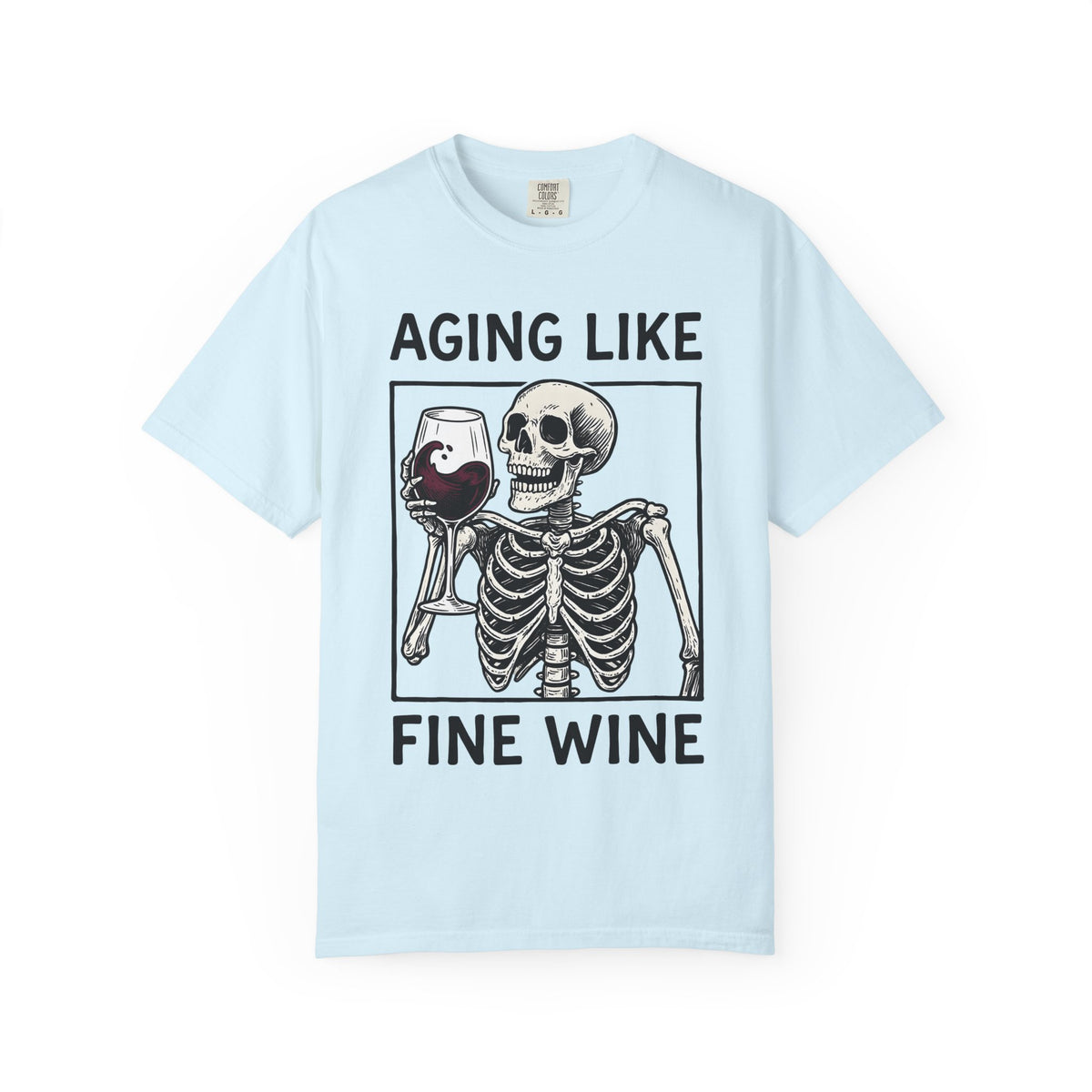 Skeleton Wine Glass Shirt Wine Humor Gift Women Vintage Tee Wine Glass T-Shirt Wine Fan Retro Tshirt Funny Graphic Hand Drawn Wine Tshirt