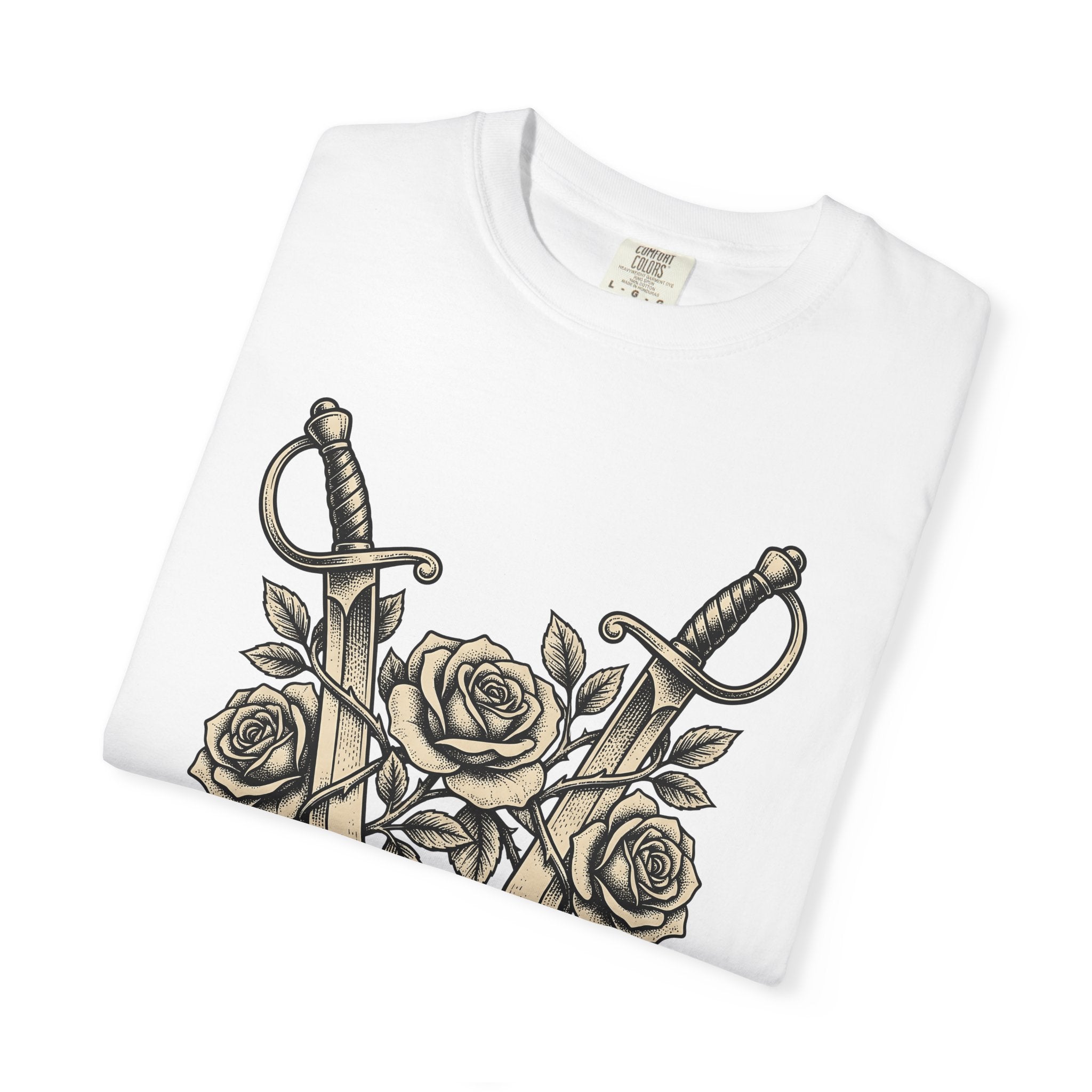 Stiletto Flower Shirt Floral Spooky Gift Women Sketch Tee High Heel Flower T-Shirt Florist Fan Drawing Graphic Tshirt Old School Bouquet