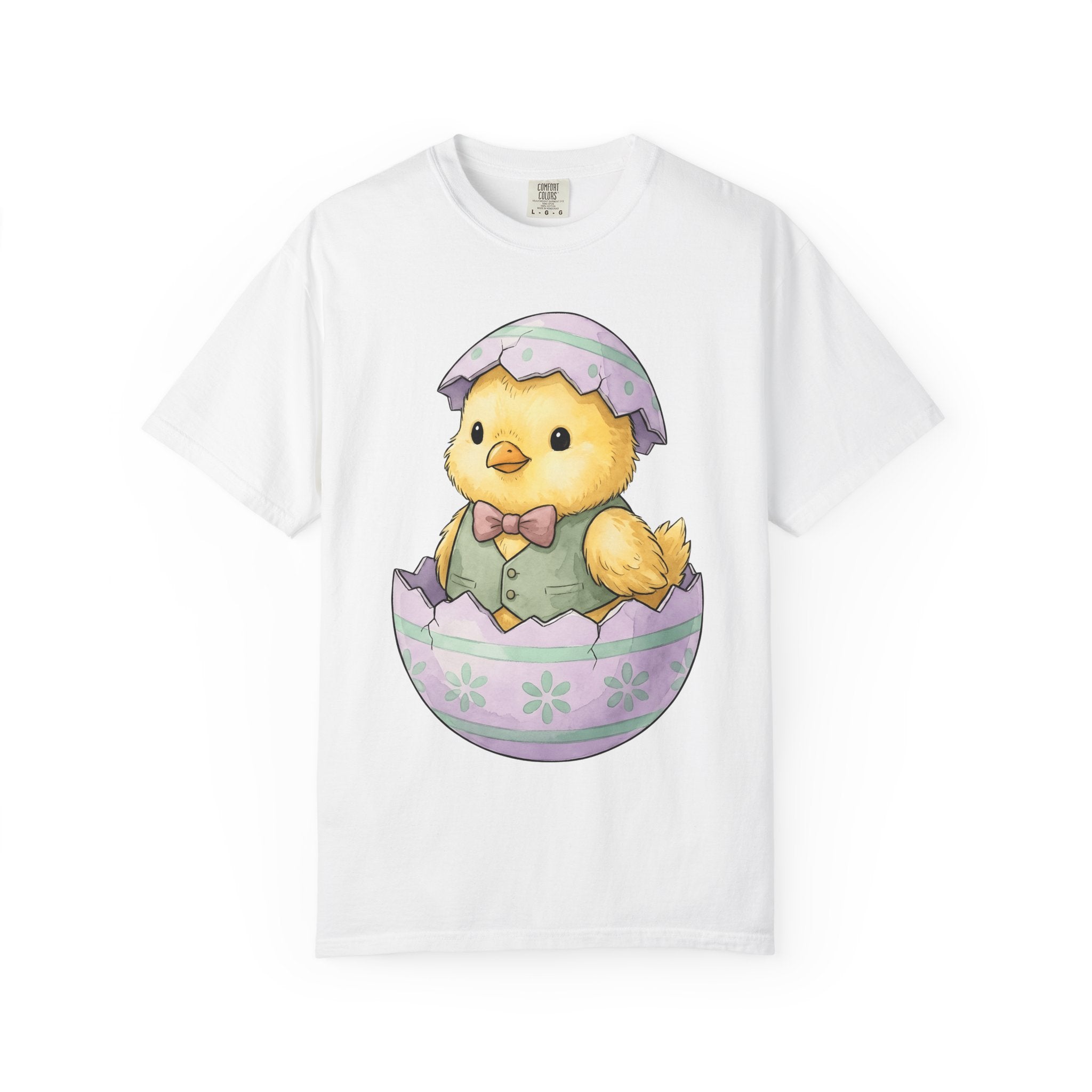 Baby Chick Shirt Easter Animal Gift Women Cute Tee Chick T-Shirt Easter Fan Chickling Tshirt Creature Graphic Watercolor Egg Shell Tshirt