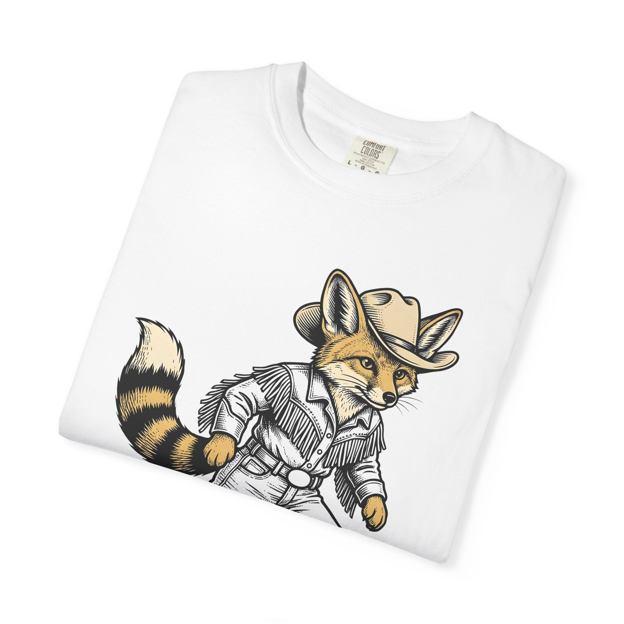 Fox Cowgirl Shirt Cowgirl Fauna Gift Women Hand Drawn Tee Vixen T-Shirt Cowboy Fan Wildlife Graphic Kitten Line Art Cowboy Boots Tshirt