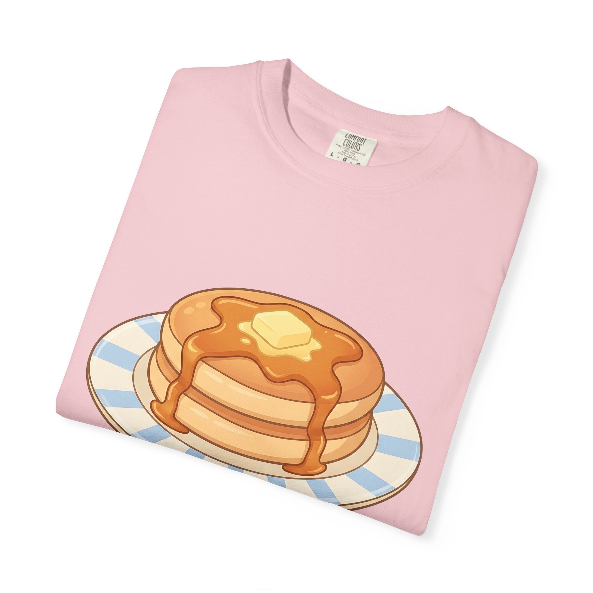 Pancake Pile Shirt Desserts Brunch Gift Women Cute Tee Pancakes T-Shirt Sweets Fan Cute Tshirt Breakfast Graphic Comic Honey Tshirt
