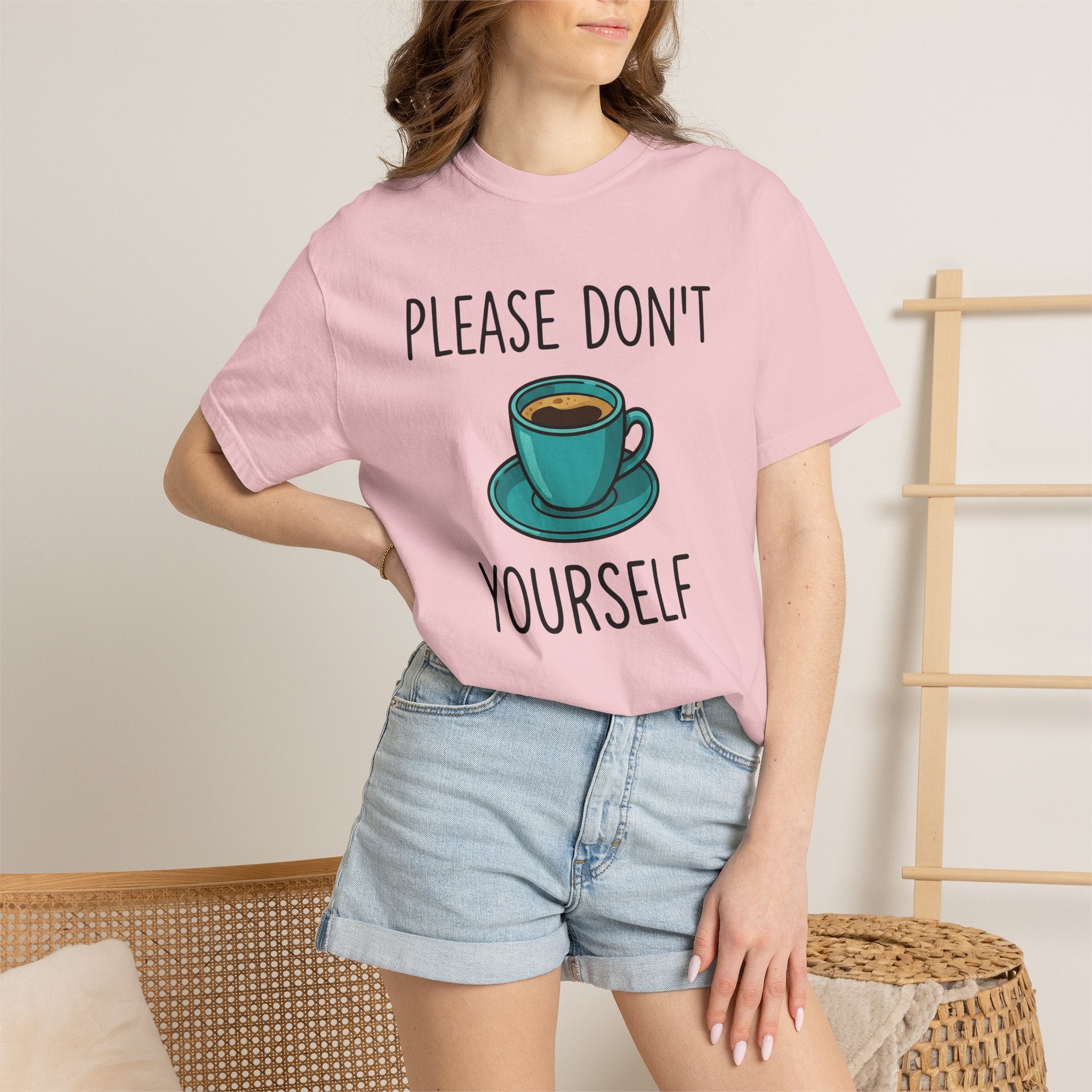 Coffee Cup Shirt Coffee Fun Gift Women Kawaii Tee Mug T-Shirt Coffee Fan Cute Tshirt Humor Graphic Clean Dish Tshirt