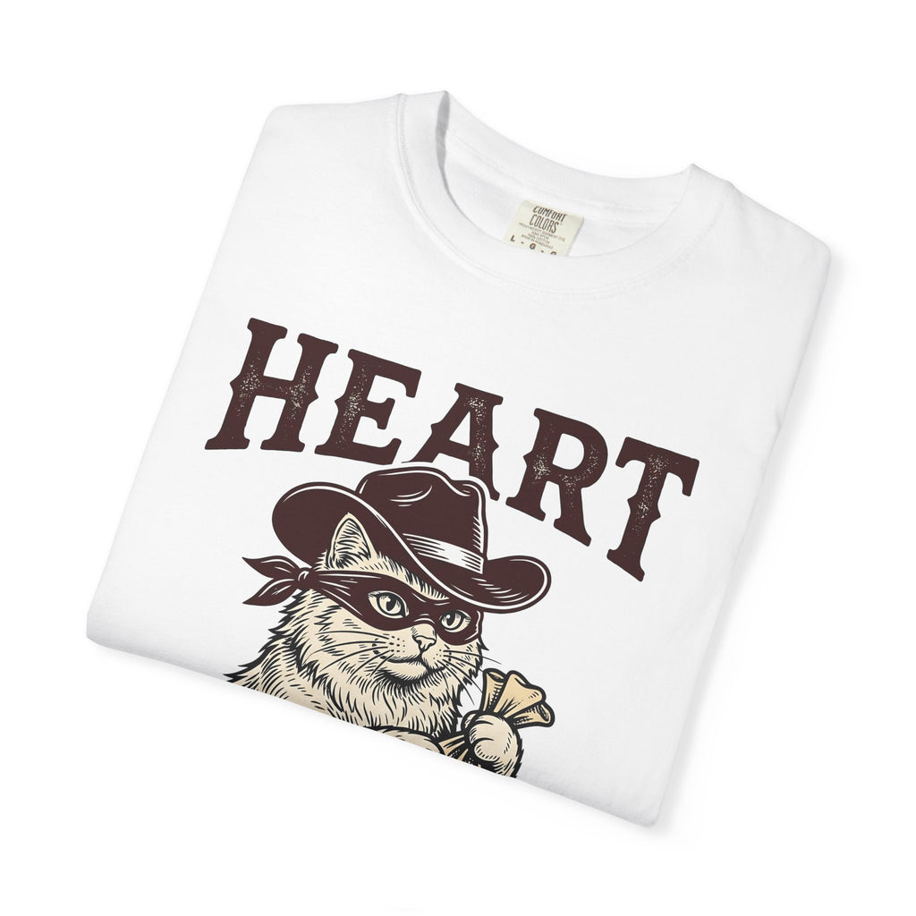 Cowboy Cat Shirt Cat Humor Gift Women Vintage Tee Kitty Cat T-Shirt Feline Fan Retro Tshirt Funny Graphic Hand Drawn Money Bag Tshirt