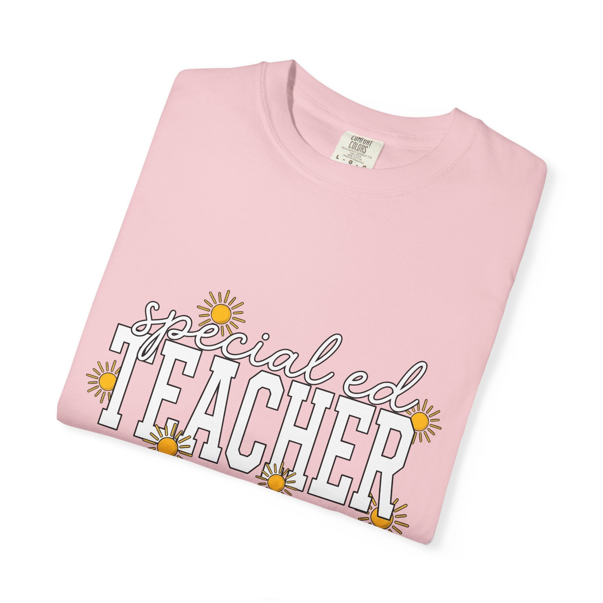 Sunny Icon Shirt Teacher Learning Gift Women Cartoon Tee Sun T-Shirt Educator Enthusiast Illustration Design Modern Line Art Sun Tshirt