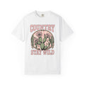 Prickly Pear Blooms Shirt Cowgirl Western Gift Women Prairie Tee Cactus Flower T-Shirt Rodeo Fan Rustic Tshirt Country Graphic Antique