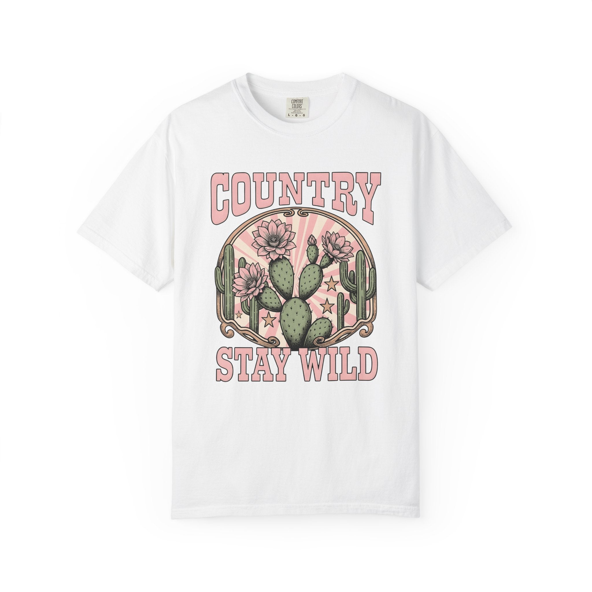Prickly Pear Blooms Shirt Cowgirl Western Gift Women Prairie Tee Cactus Flower T-Shirt Rodeo Fan Rustic Tshirt Country Graphic Antique