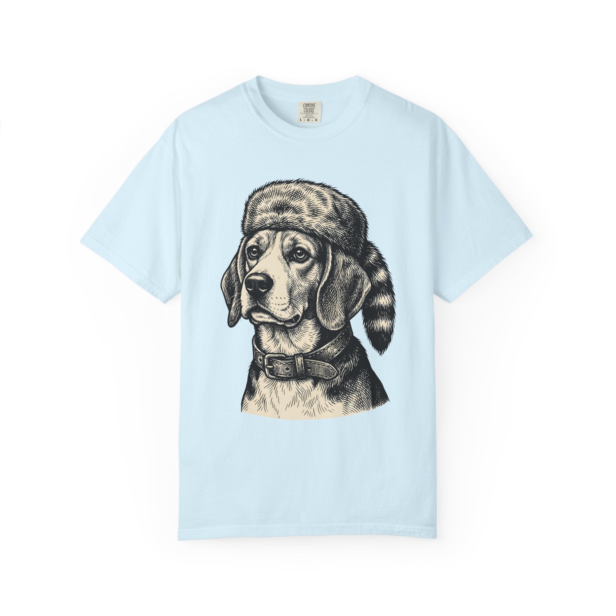 Beagle Pet Shirt Dog Wildlife Gift Women Line Art Tee Hound T-Shirt Dog Fan Illustration Graphic Cartoon Furry Cap Tshirt
