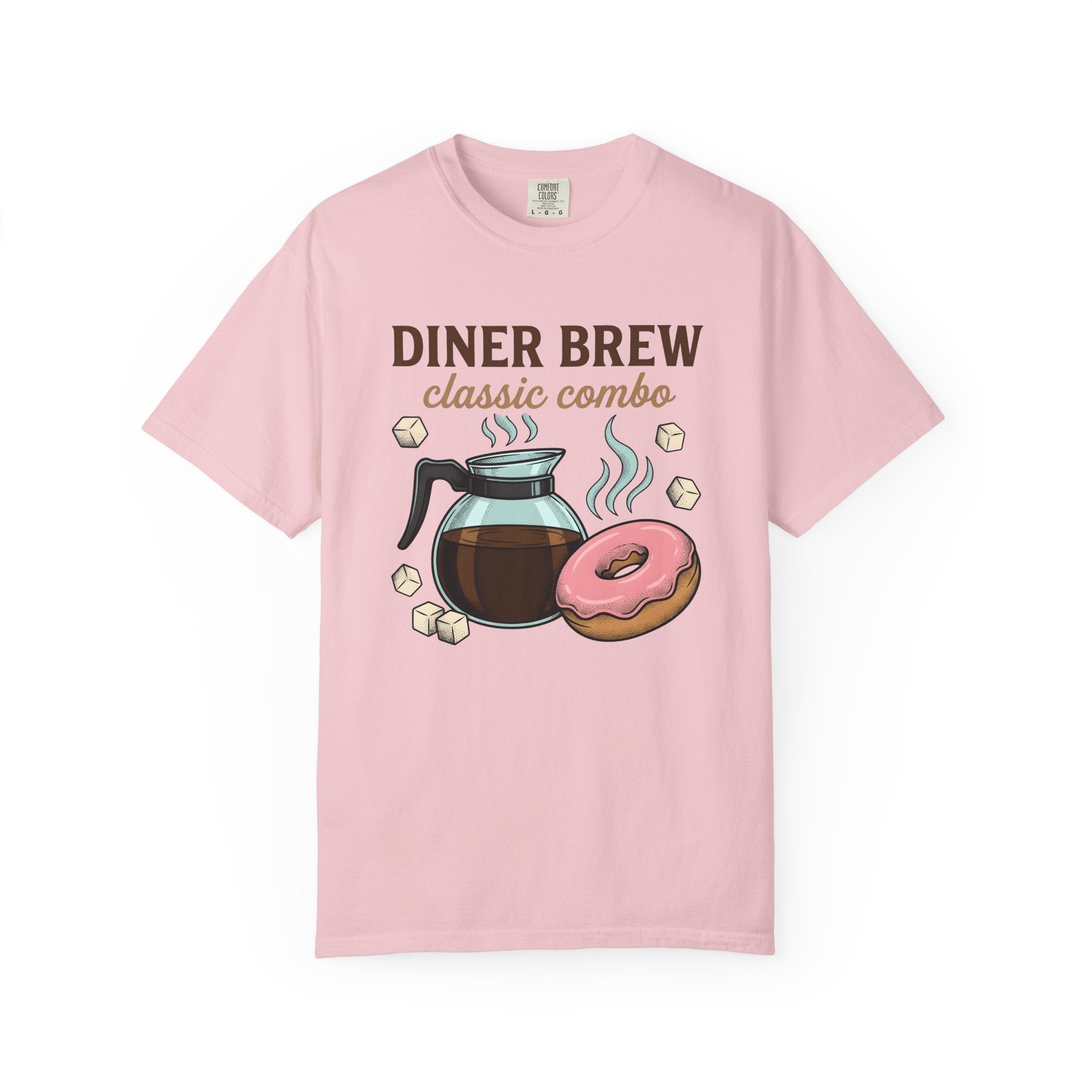 Coffee Maker Donut Shirt Coffee Brunch Gift Women Retro Tee Donut Maker T-Shirt Coffee Fan Java Enthusiast Vintage Tshirt Breakfast Graphic