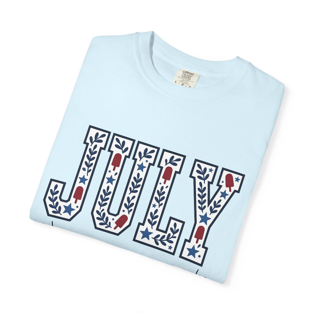 Usa Phrase Design Shirt 4th Of July Festival Gift Women Heavy Tee American Design T-Shirt Patriotic Fan Vintage Tshirt Celebration Graphic