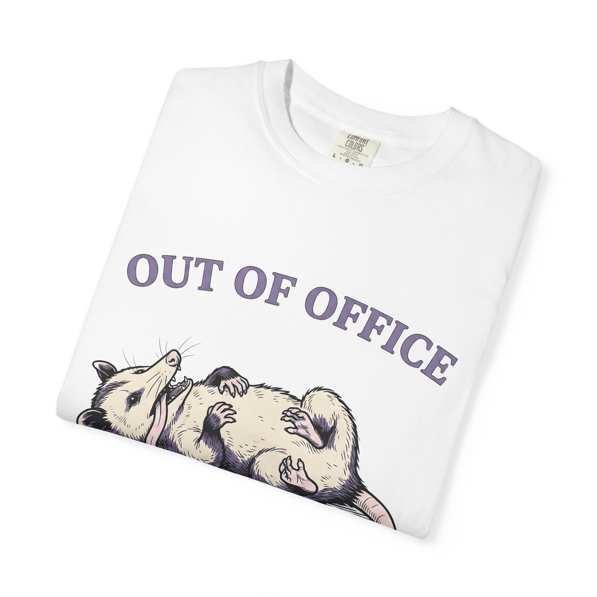 Opossum Graphic Shirt Funny Animal Gift Women Cartoon Tee Possum T-Shirt Humor Fan Illustrated Tshirt Creature Graphic Hand Drawn Humor