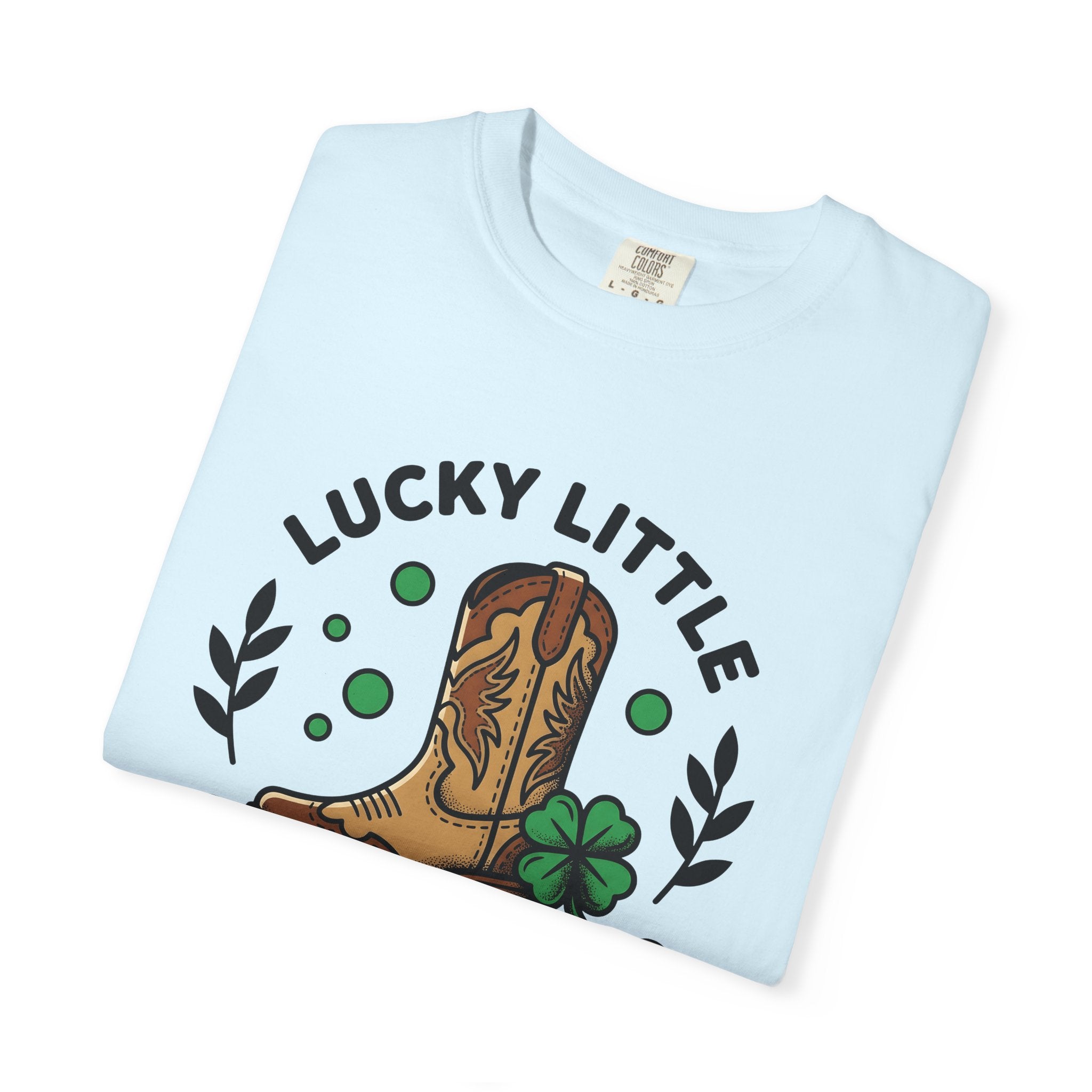 Cowgirl Boot Shirt St. Patrick's Day Ranch Gift Women Hand Drawn Tee Boot T-Shirt Luck Fan Illustrated Tshirt Farmhouse Graphic Classic Four