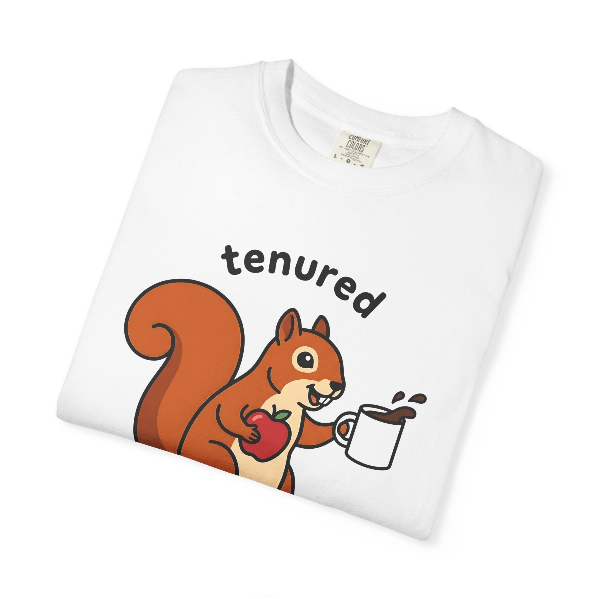 Squirrel Mocha Shirt Teachers Satire Gift Women Cartoonish Tee Coffee T-Shirt Educator Enthusiast Funny Tshirt Parody Graphic Vibrant Crisp