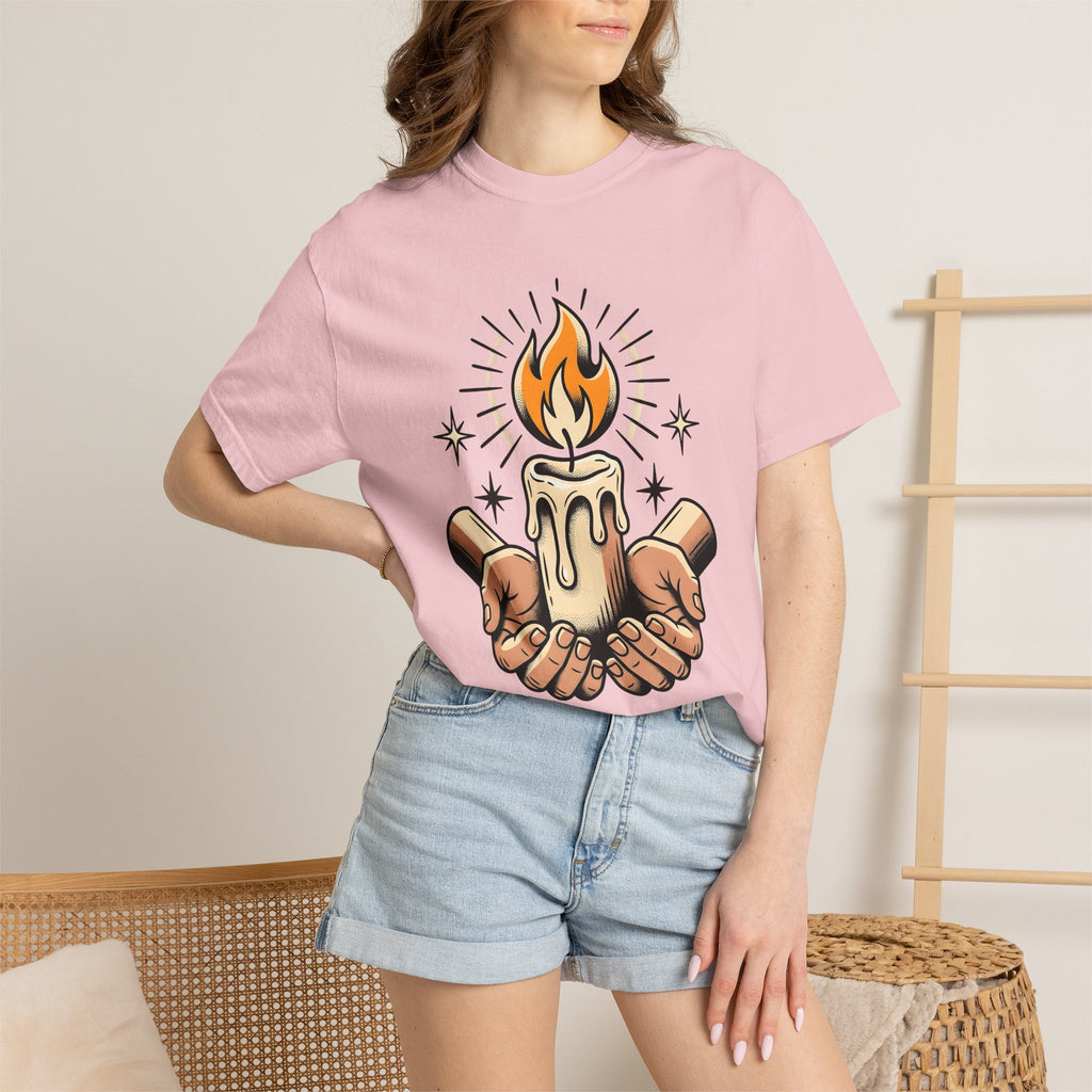 Wax Fingers Shirt Boho Chic Energy Gift Women Classic Tattoo Tee Finger T-Shirt Bohemian Fan Tattooed Tshirt Vibrations Graphic Line Art