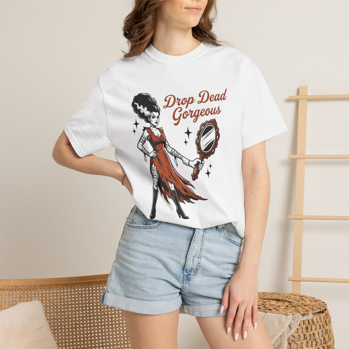 Monster Bride Shirt Halloween Thriller Gift for Women Dark Tee Bride T-Shirt