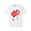 Lantern Pair Shirt Chinese New Year Festival Gift Women Minimalist Tee Lamp T-Shirt Lunar New Year Fan Simple Tshirt Celebration Graphic