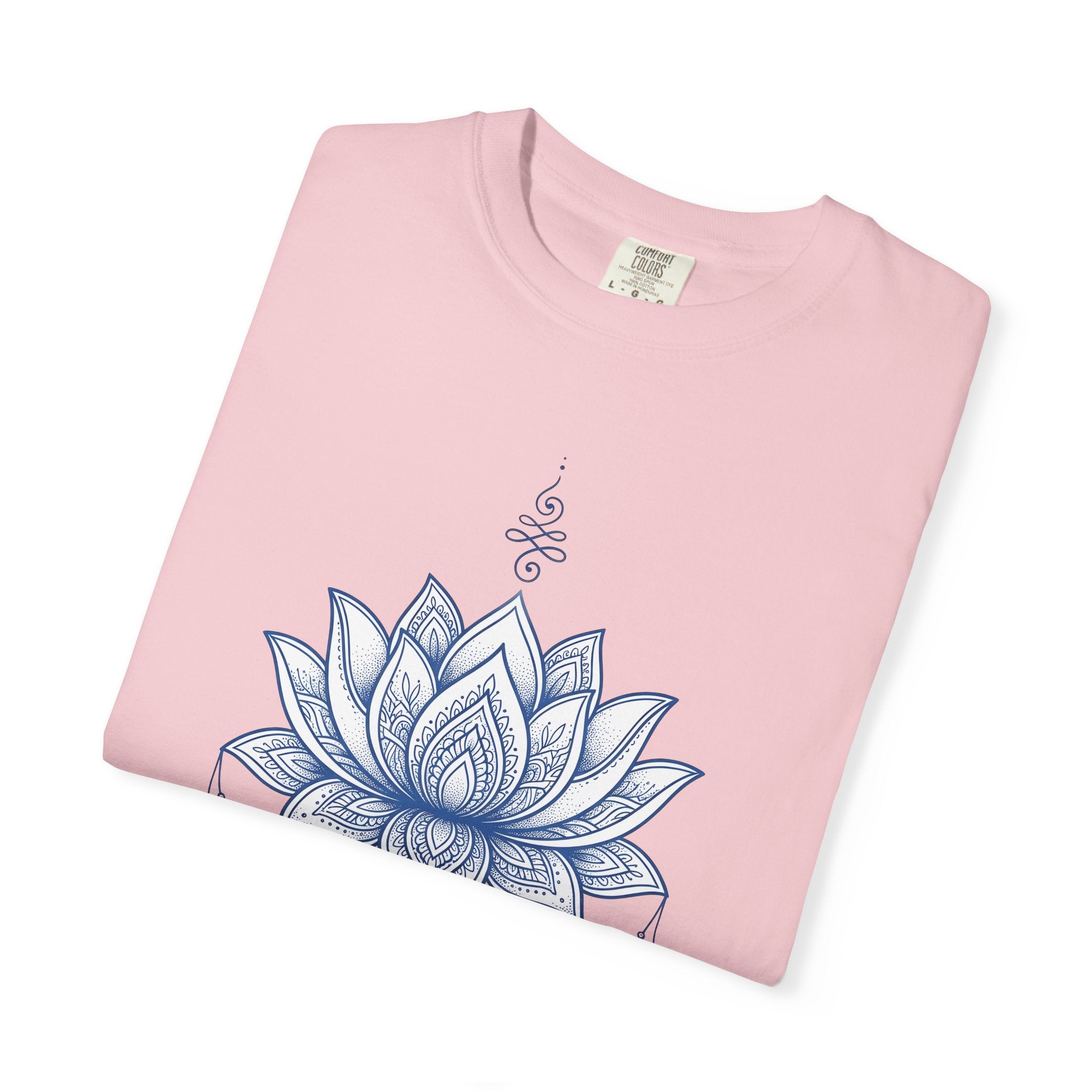 Sacred Lotus Shirt Boho Chic Mindfulness Gift Women Geometric Tee Lotus T-Shirt Bohemian Enthusiast Abstract Tshirt Meditation Graphic Ink