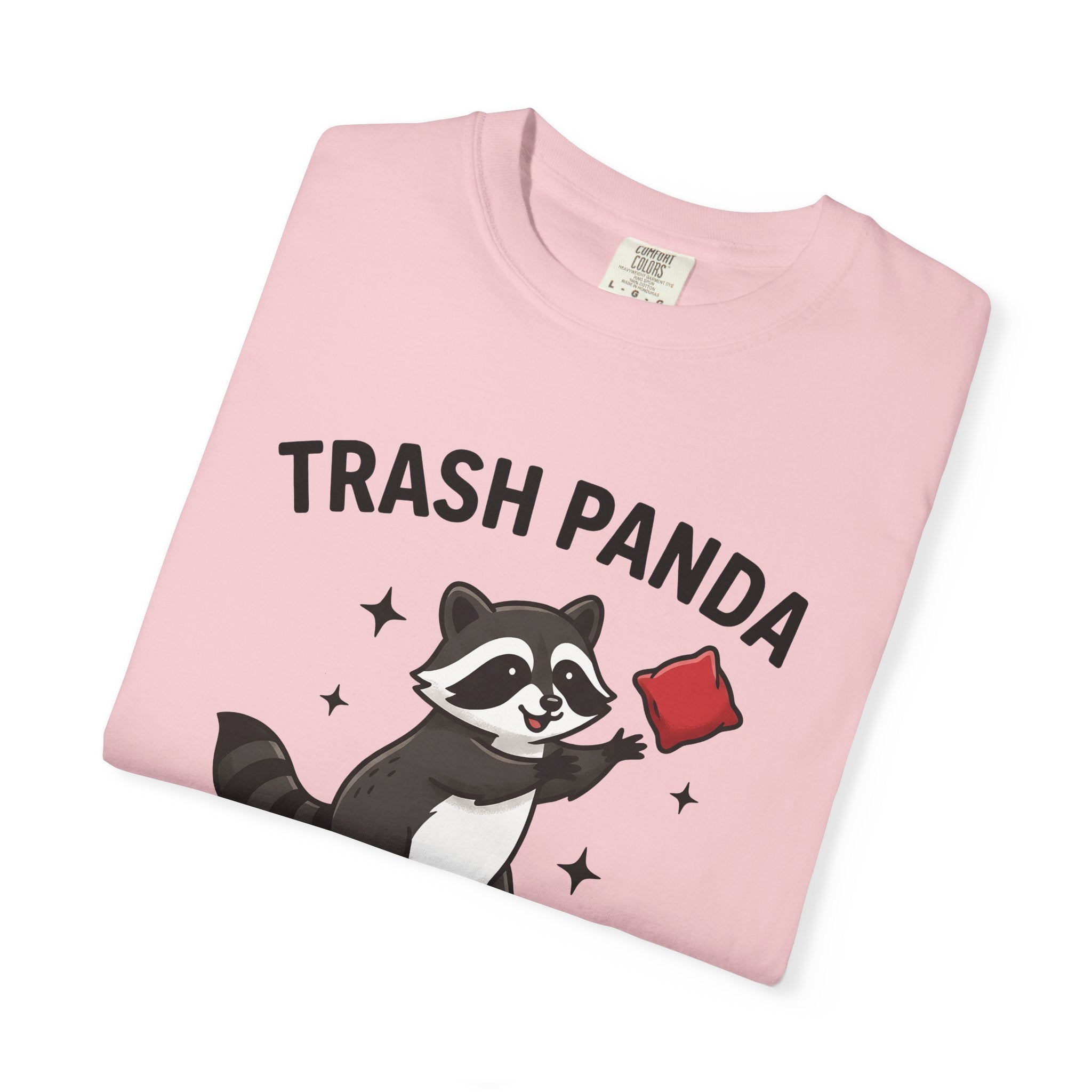 Raccoon Cornhole Shirt Cornhole Wildlife Gift Women Comic Tee Cornhole Boards T-Shirt Cornhole Fan Cartoon Tshirt Animal Graphic Fun Bean