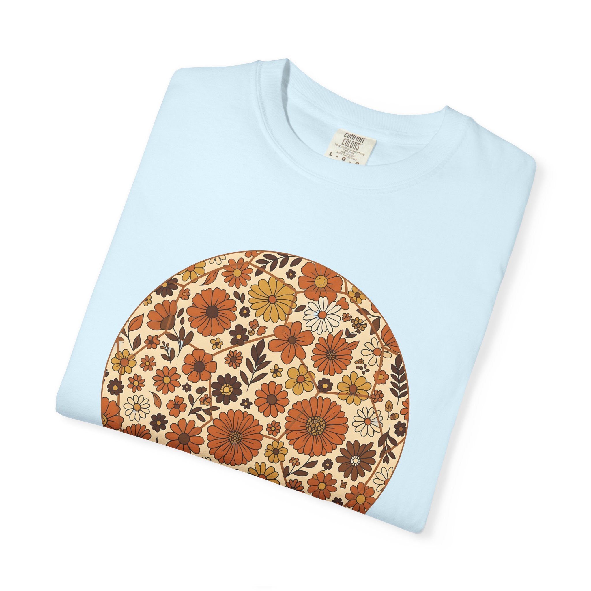 Classic Floral Design Shirt Moms Nature Gift Women Tribal Tee Floral T-Shirt Mother Fan Ethnic Tshirt Outdoor Graphic Mid Century Sunflower