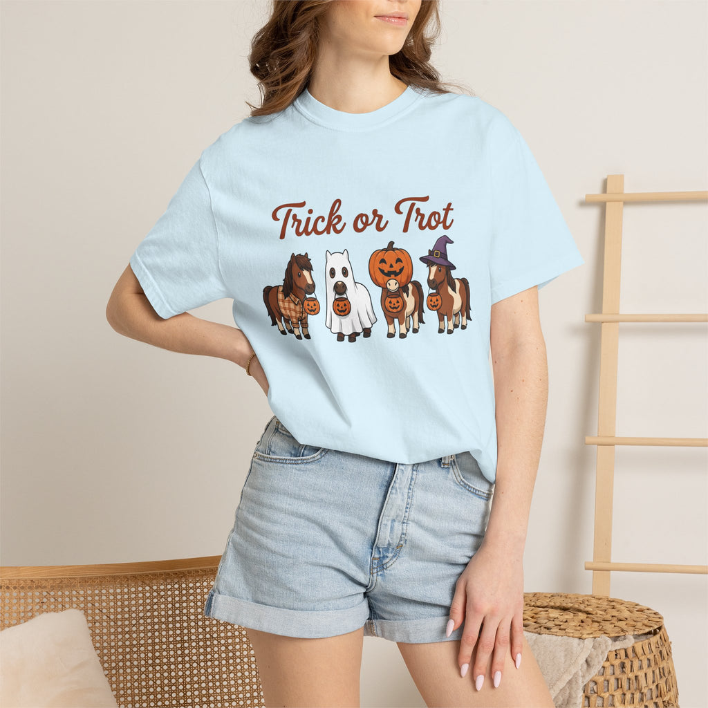 Horse Gear Shirt Halloween Critters Gift Women Lovable Tee Equestrian T-Shirt Halloween Fan Cute Tshirt Creature Graphic Graphic Pumpkin