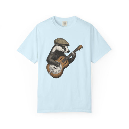 Badger Guitar Shirt Animals Melody Gift Women Antique Tee Guitar T-Shirt Wildlife Fan Vintage Tshirt Music Graphic Pen And Ink Beanie Tshirt