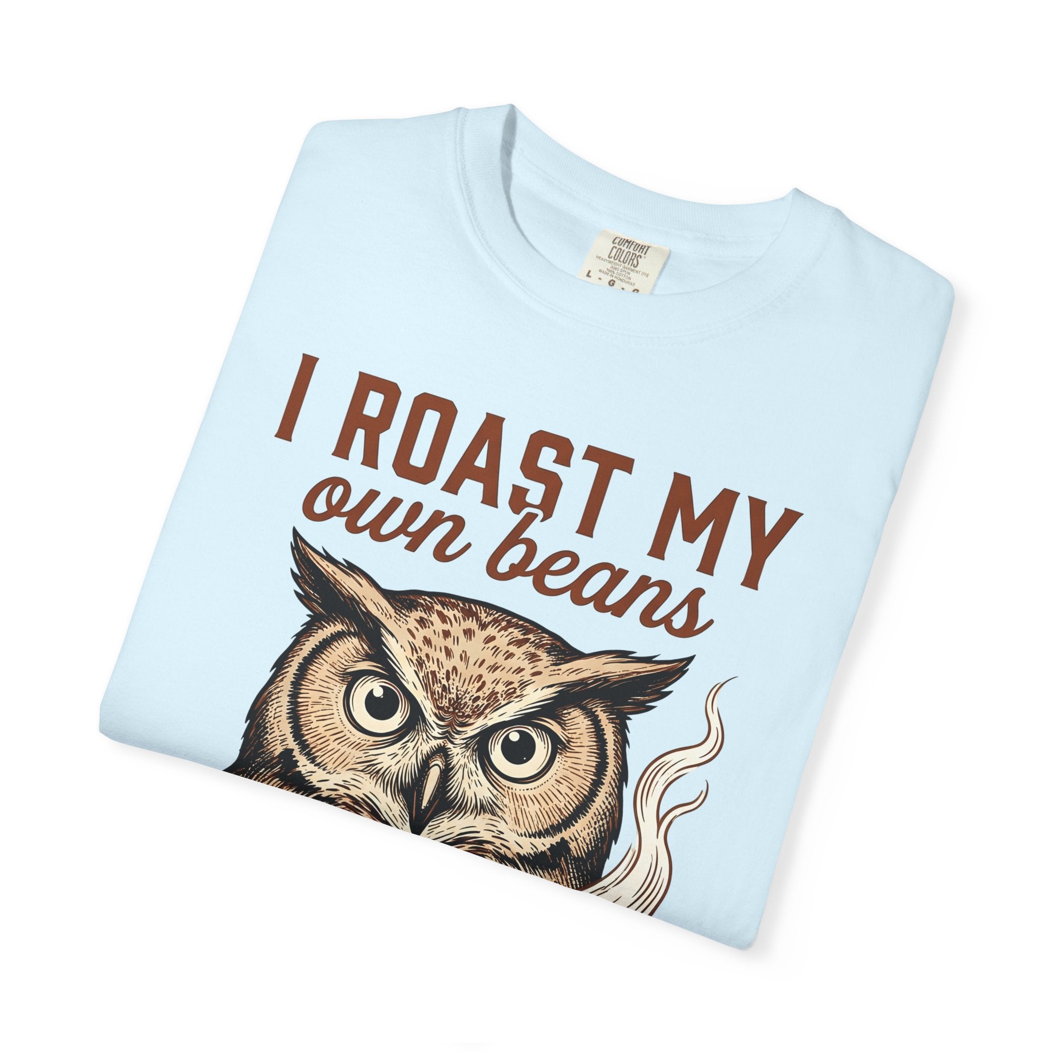 Owl Drink Cup Shirt Coffee Critter Gift Women Classic Tee Mug T-Shirt Coffee Fan Vintage Tshirt Animal Graphic Doodle Coffee Seeds Tshirt