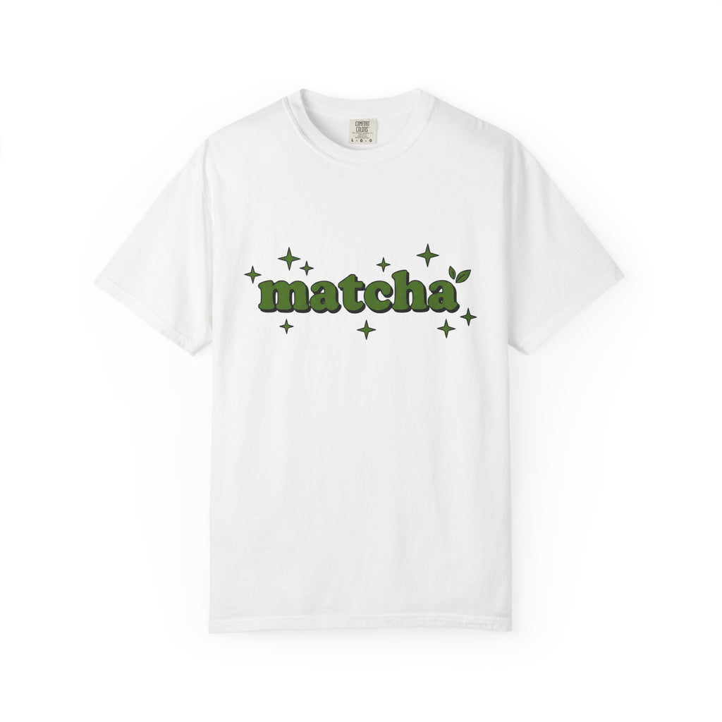 Matcha Quote Shirt Drinks Cooking Gift Women Doodle Tee Green Tea T-Shirt Beverage Fan Hand Drawn Tshirt Culinary Graphic Old School Shines