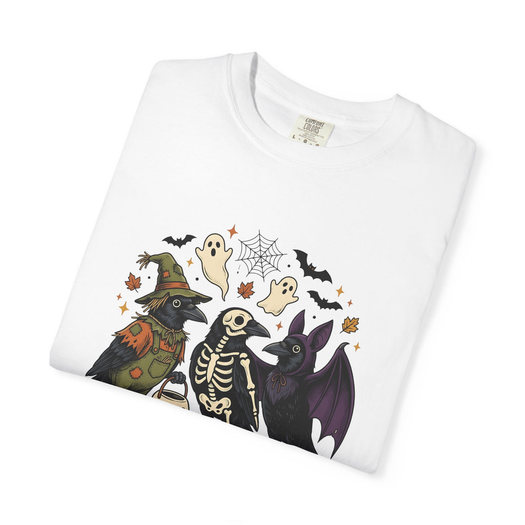 Blackbird Costumes Shirt Halloween Dark Fashion Gift Women Antique Tee Costumes T-Shirt Horror Fan Vintage Tshirt Goth Graphic Line Art
