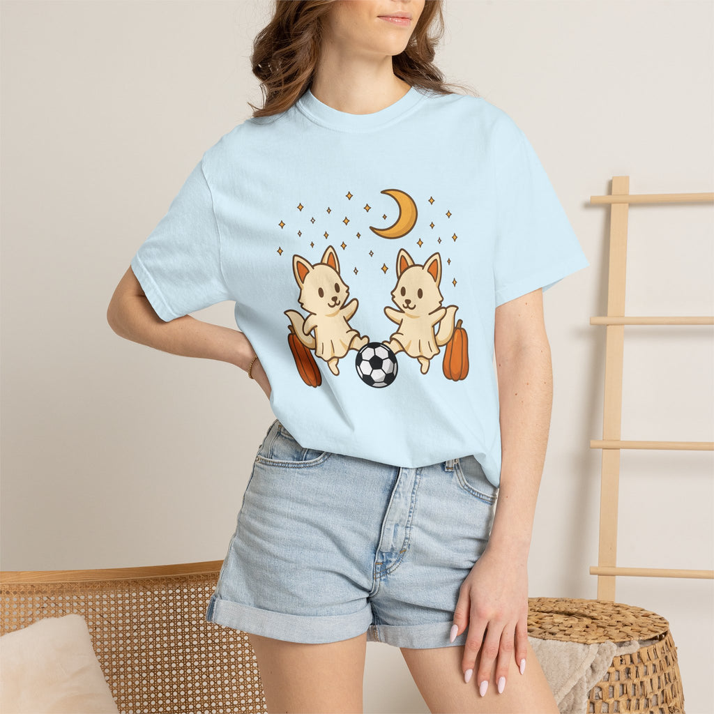 Fox Football Shirt Sports Holiday Gift Women Cute Tee Foxball T-Shirt Athlete Fan Footballer Tshirt Celebration Graphic Comic Gourd Tshirt