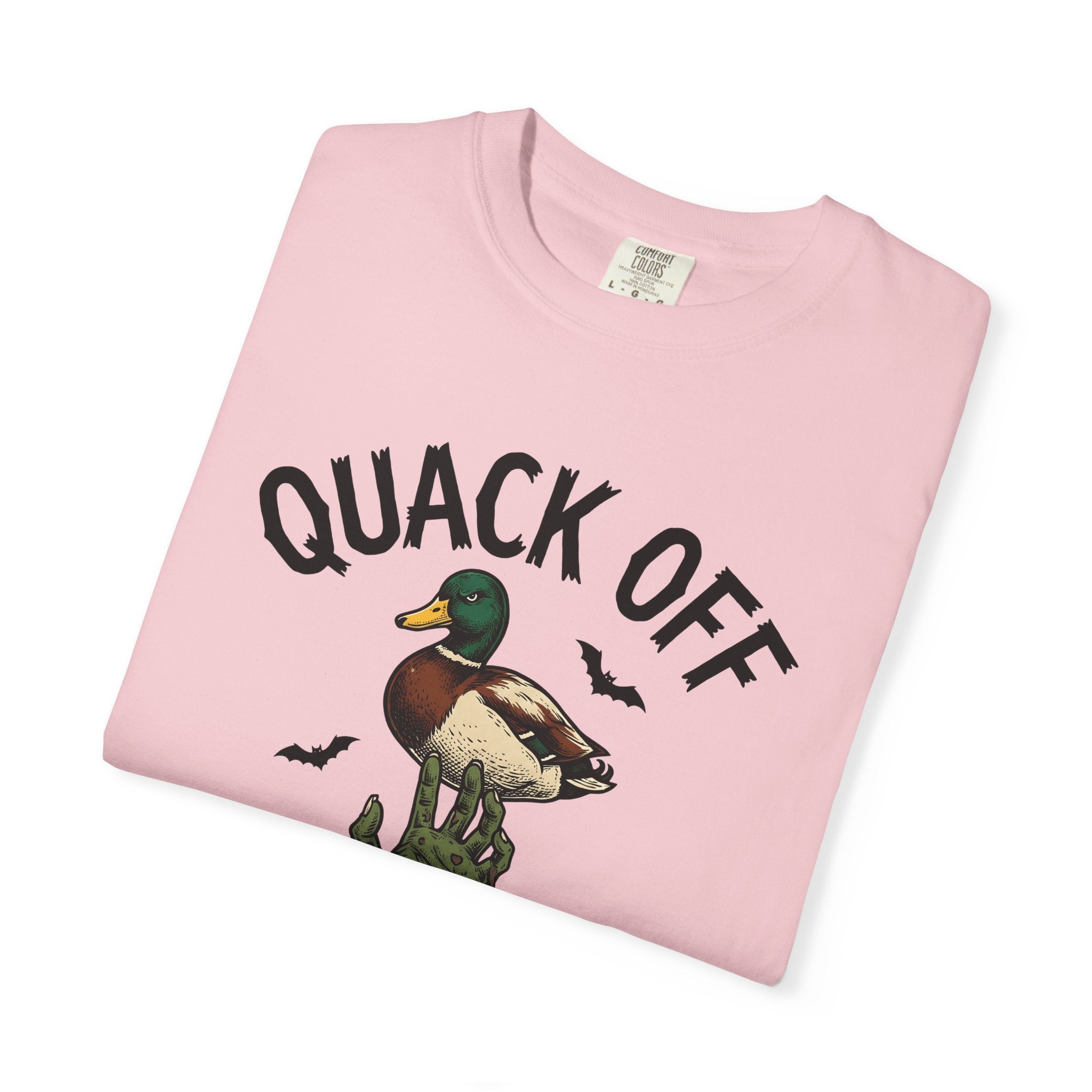 Zombie Hand Duck Shirt Halloween Animal Gift Women Comic Tee Undead Duck T-Shirt Horror Fan Creepy Tshirt Creature Graphic Vintage Bats