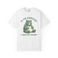 Grumpy Bear Shirt Funny Animal Gift Women Cartoon Tee Teddy Bear T-Shirt Humor Fan Comic Tshirt Wildlife Graphic Vintage Sofa Tshirt