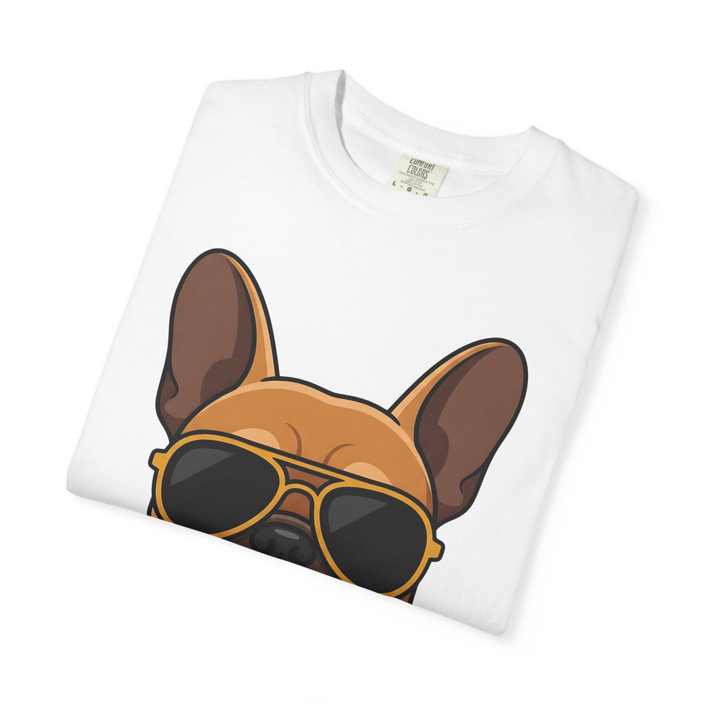 French Bulldog Shirt Animals Puppy Gift Women Comic Tee Bulldog T-Shirt Pet Fan Cartoon Tshirt Puppy Graphic Minimalist Shades Tshirt