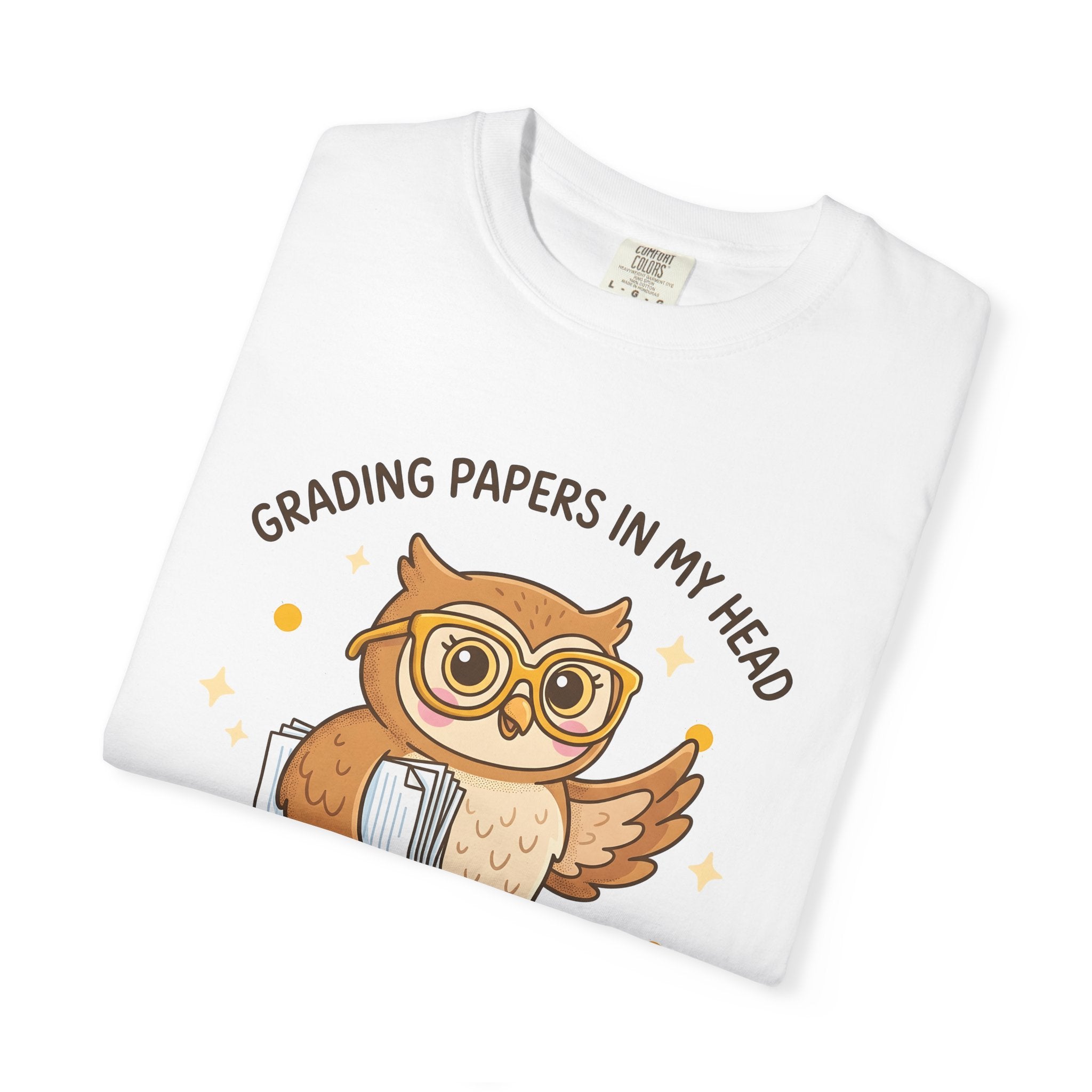 Owl Glasses Shirt Teachers Animal Gift Women Cute Tee Spectacles T-Shirt Educator Enthusiast Kawaii Tshirt Wildlife Graphic Cartoon Daisies