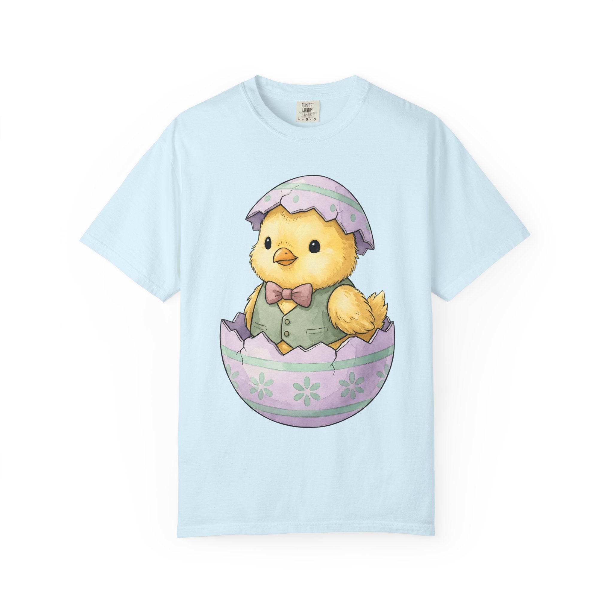 Baby Chick Shirt Easter Animal Gift Women Cute Tee Chick T-Shirt Easter Fan Chickling Tshirt Creature Graphic Watercolor Egg Shell Tshirt