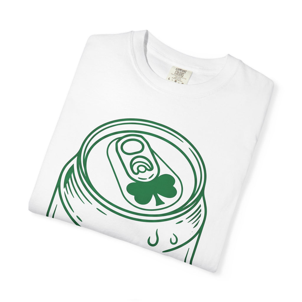 Beer Can Shirt St Patrick's Day Lager Gift Women Sketch Tee Can T-Shirt Patrick's Day Fan Illustrated Tshirt Pilsner Graphic Hand Drawn